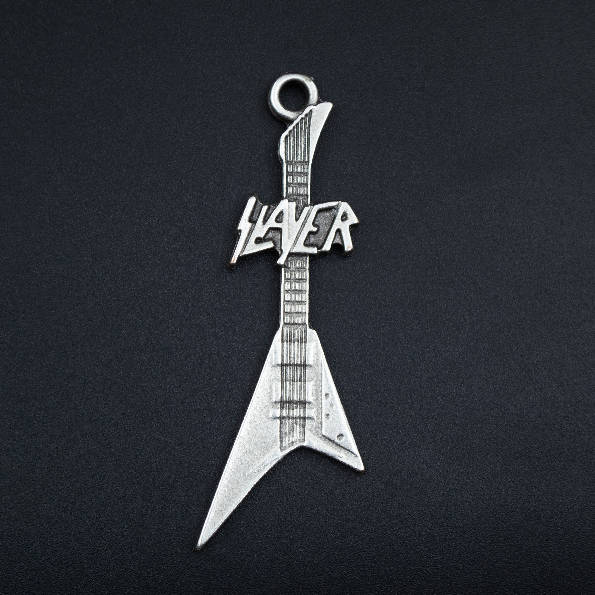 Slayer Elektro Gitar Kolye Ucu - Gümüş ( Silver ) Renk