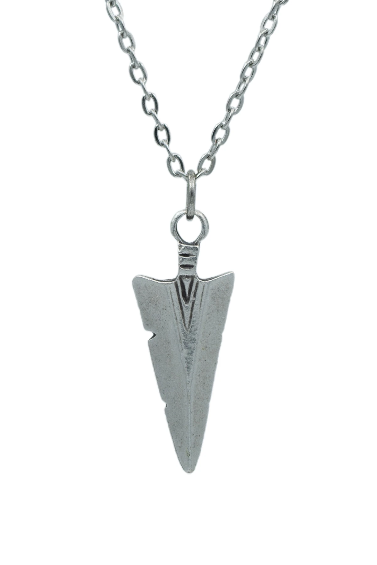 3'lü Antik Ok Ucu Triagle Desenli Ok Ucu Erkek Kadın Kolye Seti