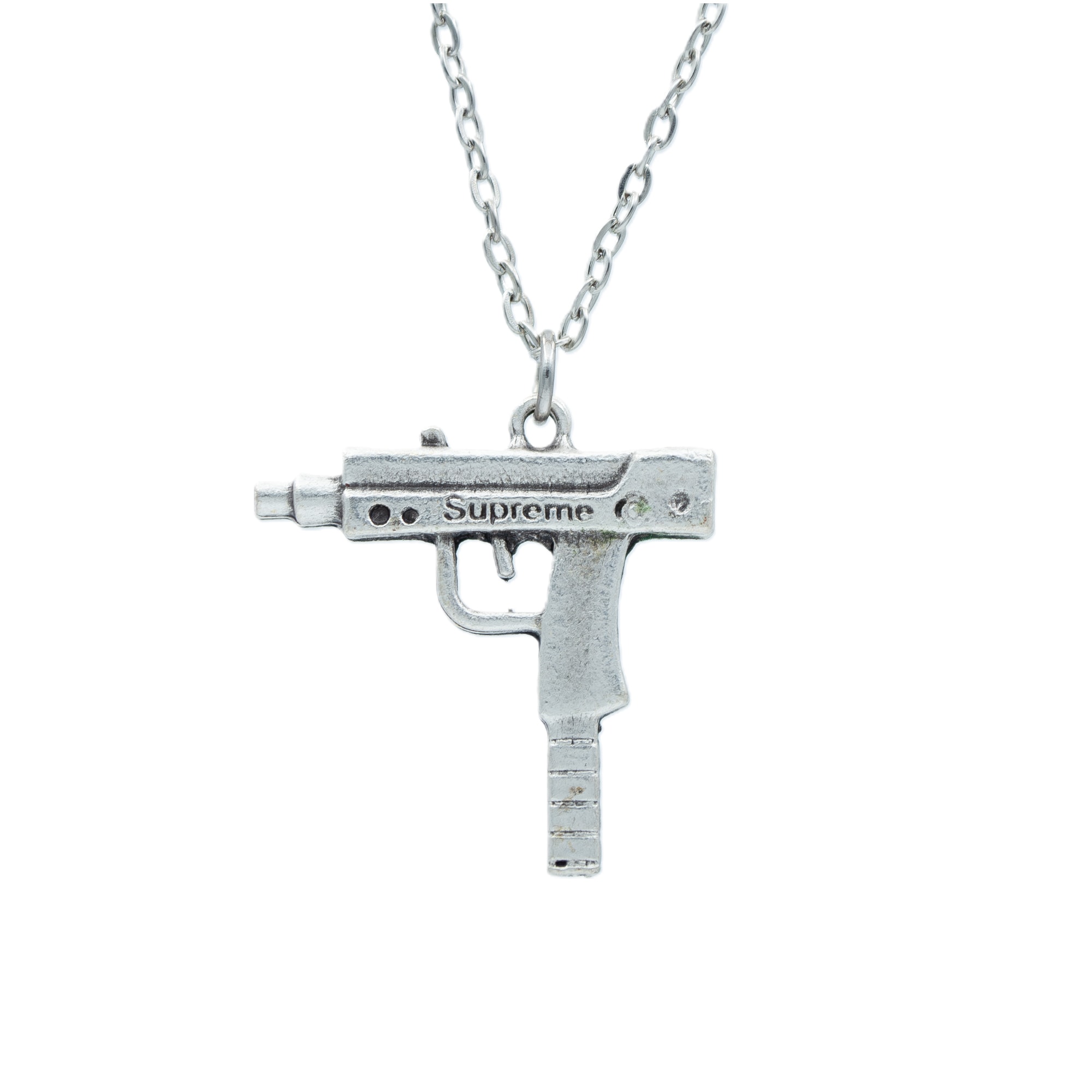 Uzi Kolye - Gümüş ( Silver ) Renk - 60 cm Düz Ezme Zincir Kolye