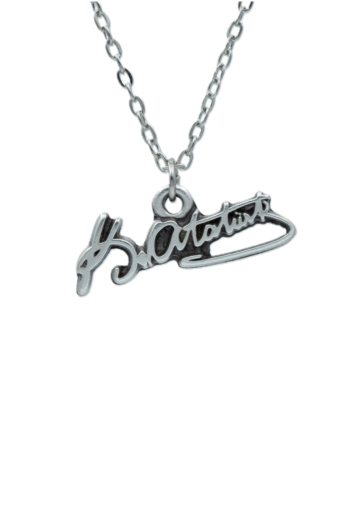 2'li Kemal Atatürk İmza - Madalyon Erkek Kadın Kolye Seti