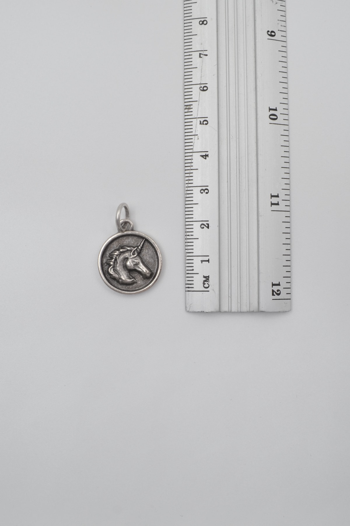 Unicorn - Tekboynuz Kolye Ucu - Gümüş ( Silver ) Renk