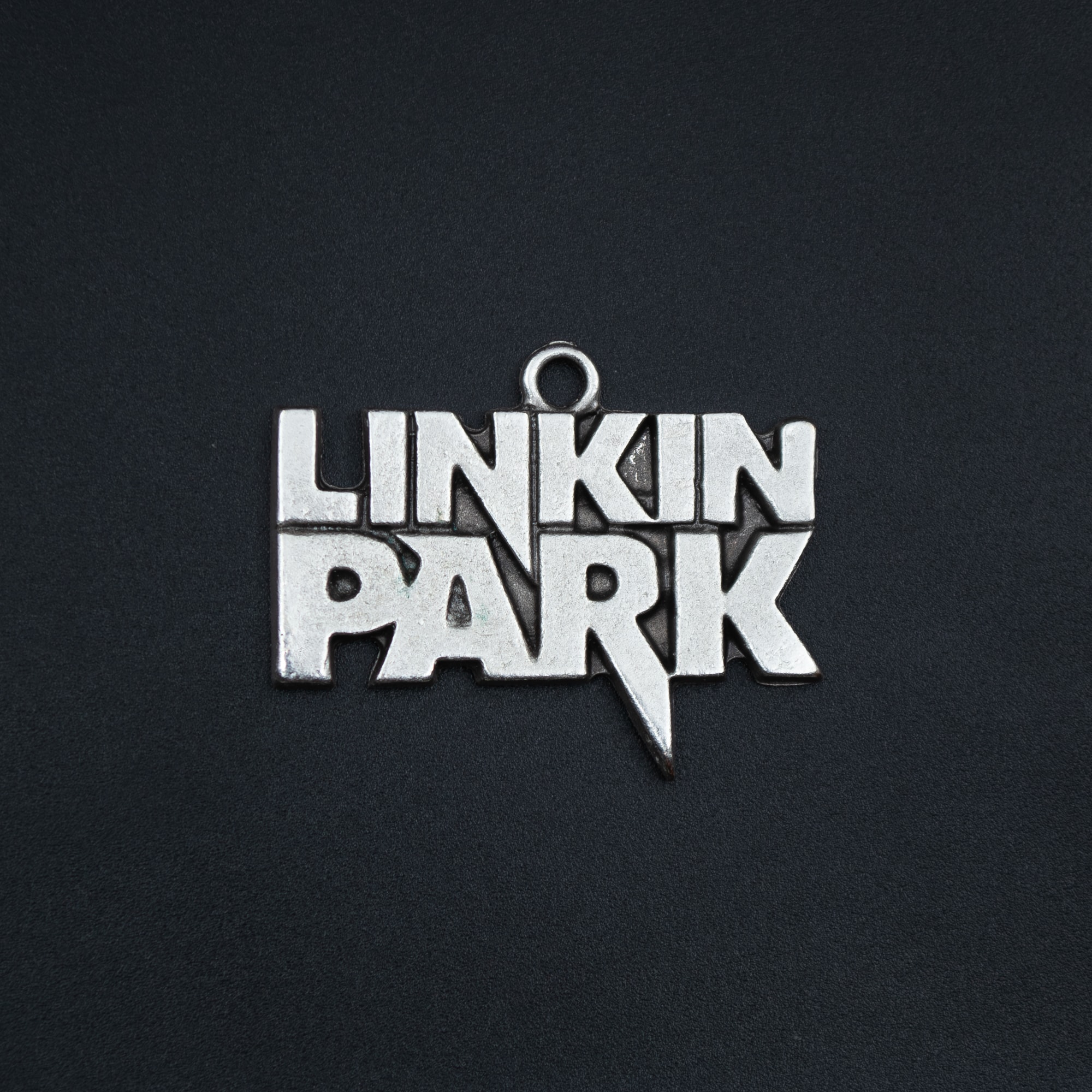 Linkin Park Kolye - Gümüş ( Silver ) Renk - 60 cm Deri İp Kolye