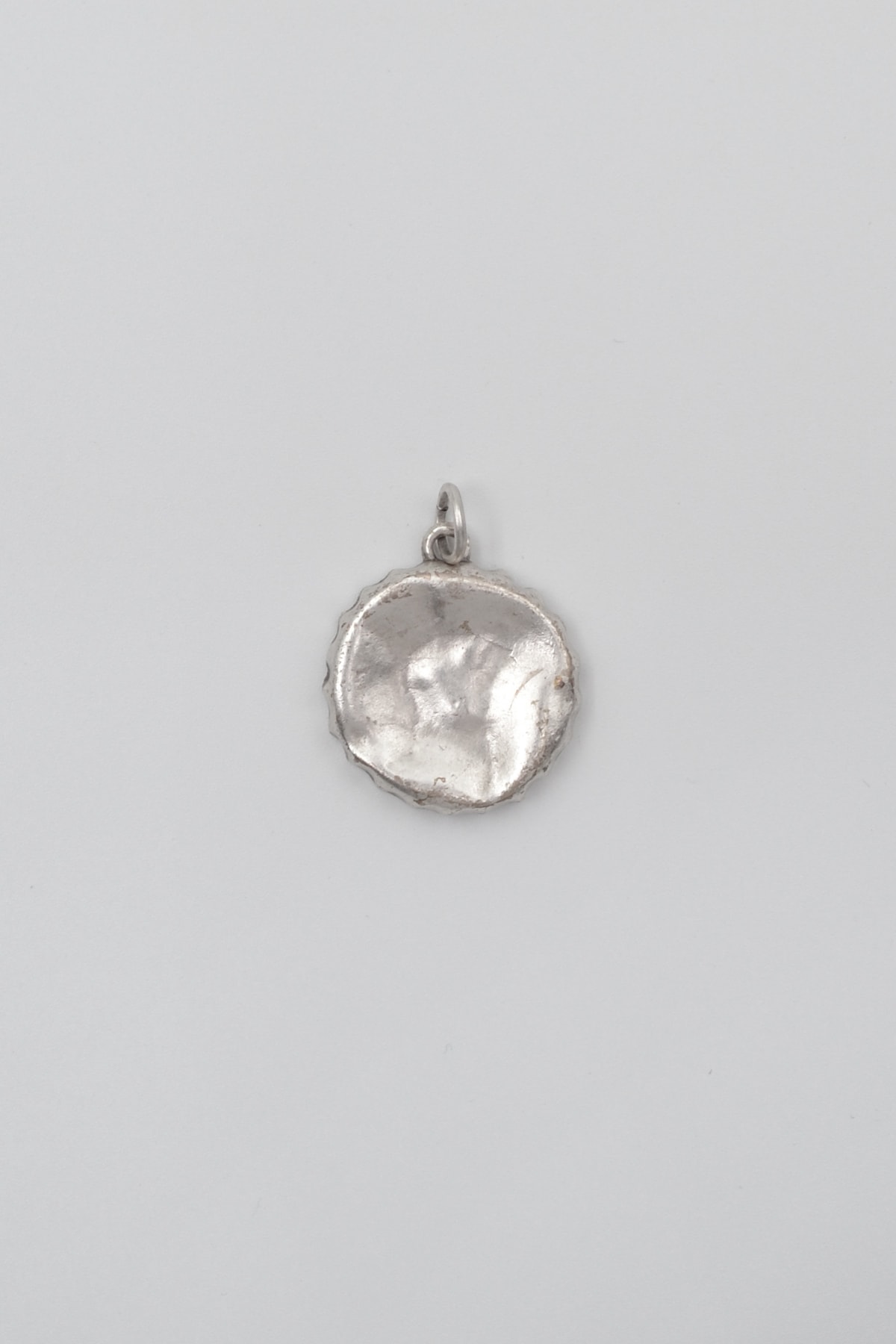 Retro Gazoz Kapağı Kolye Ucu - Gümüş ( Silver ) Renk