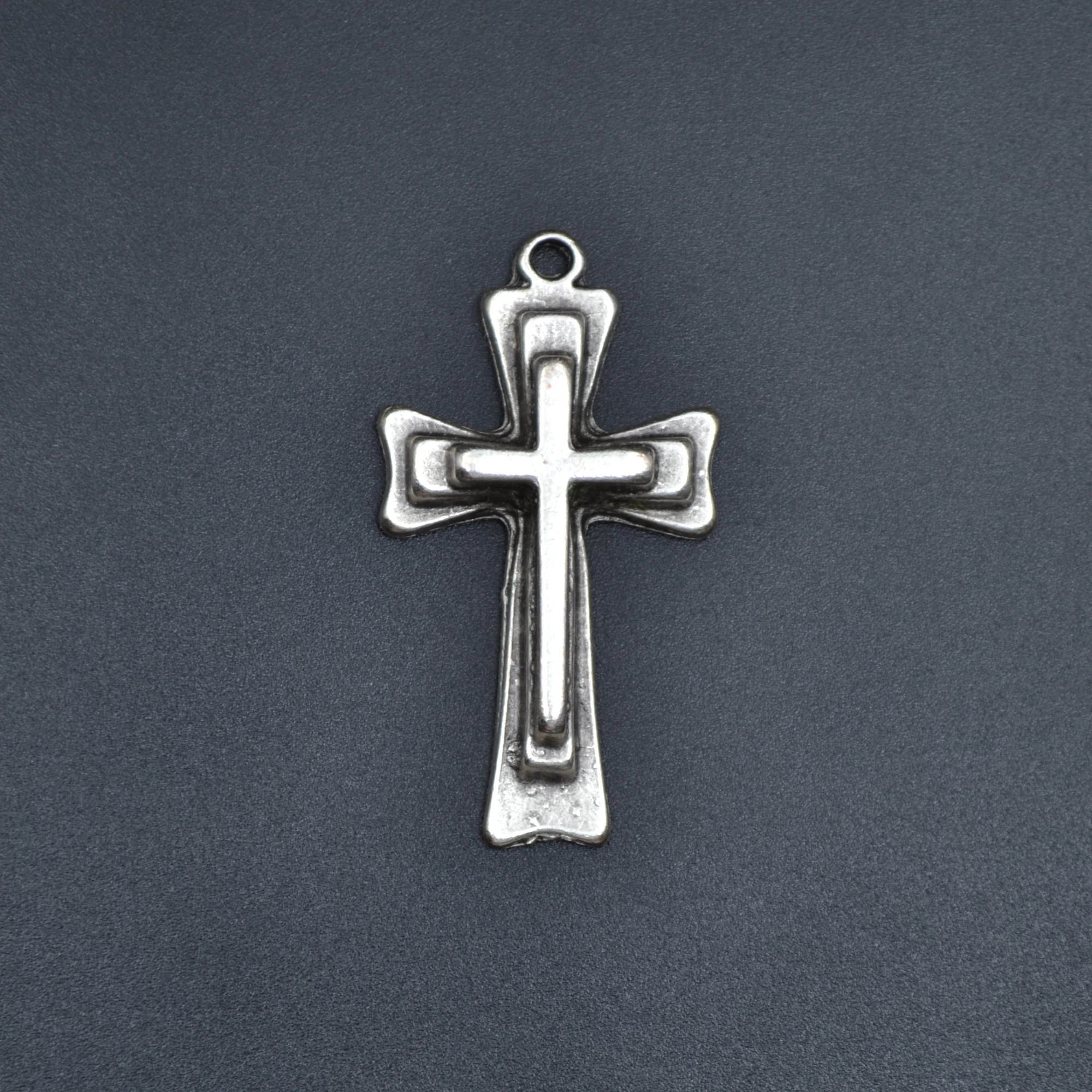 Haç Kolye Ucu - Gümüş ( Silver ) Renk