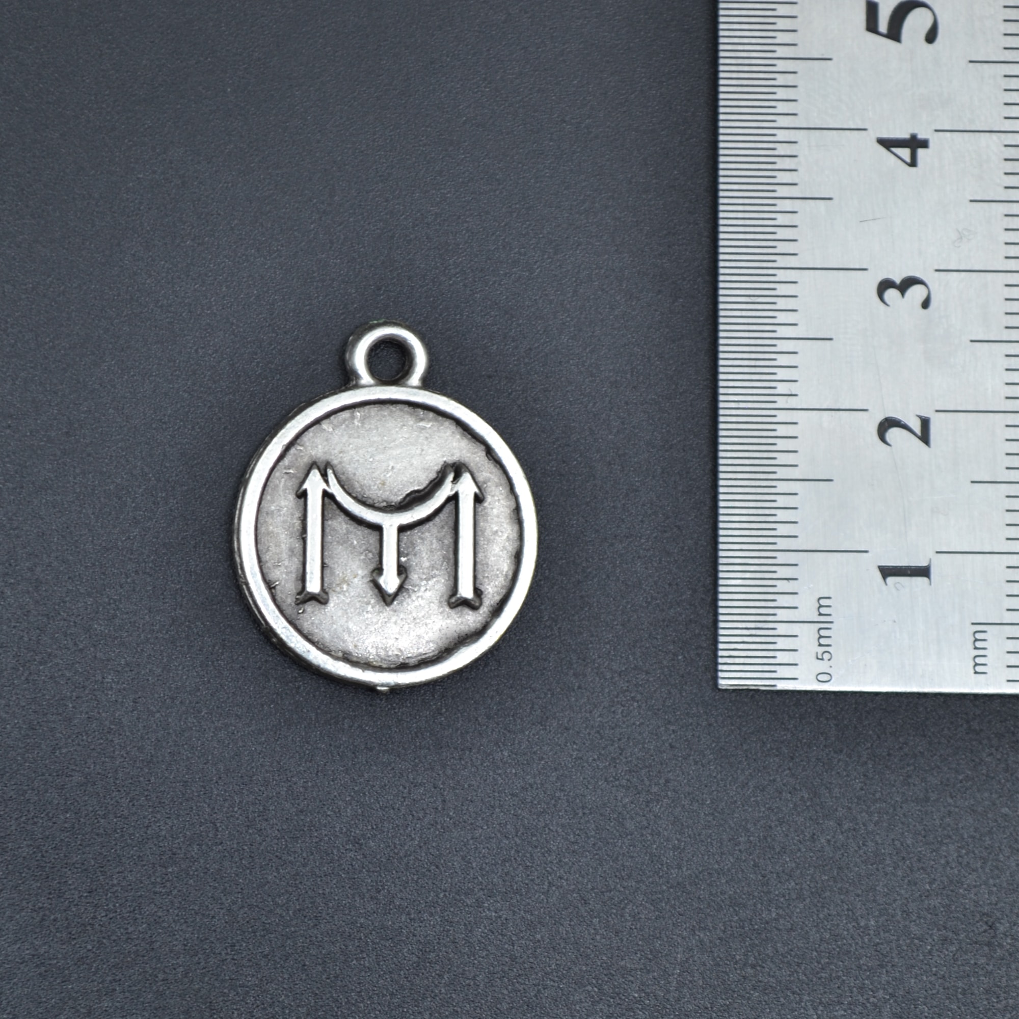 Kayı Boyu İyi Kolye - Gümüş ( Silver ) Renk - 60 cm Deri İp Kolye