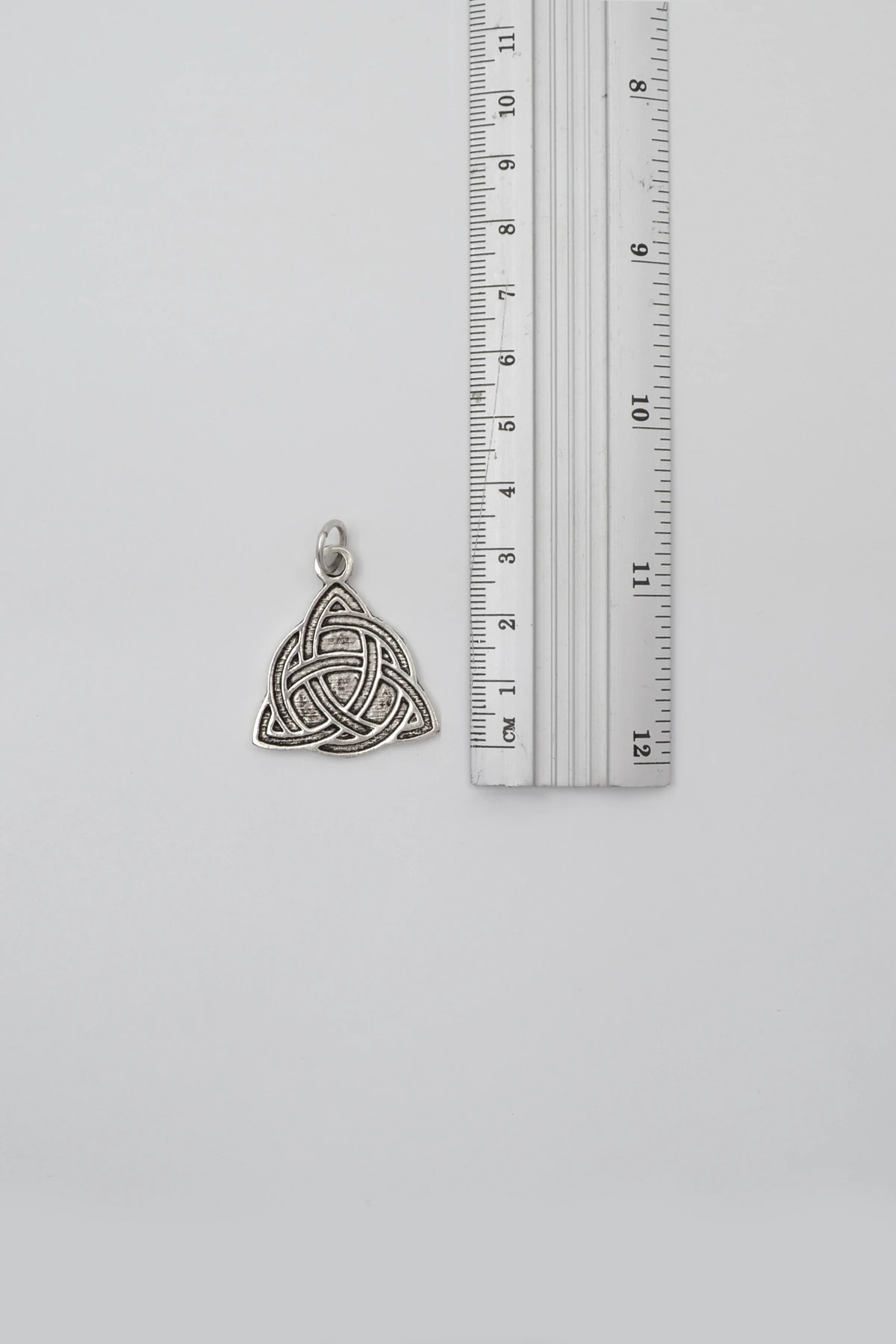 Triquetra - Kelt Düğümü Kolye Ucu - Gümüş Kaplama - Kadın Erkek