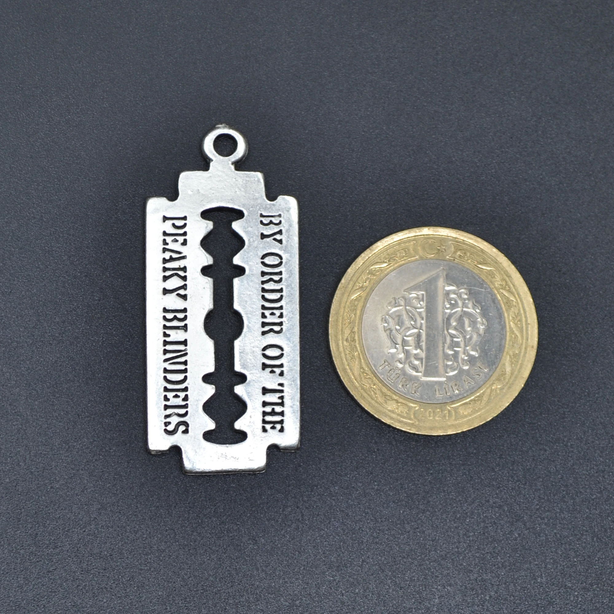 Peaky Blinders Jilet Kolye Ucu - Gümüş ( Silver ) Renk