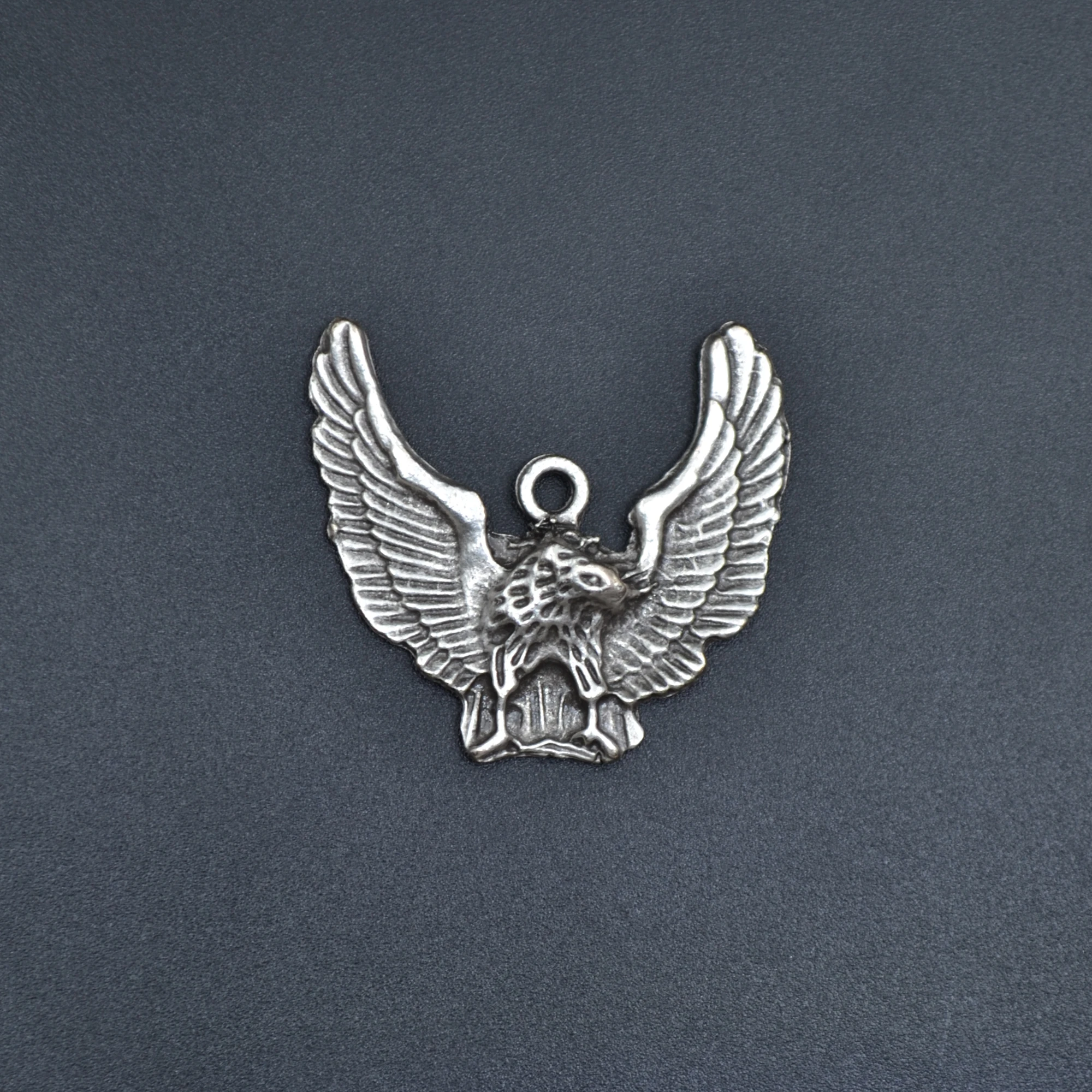 Uçan Kartal Kolye Ucu - Gümüş ( Silver ) Renk