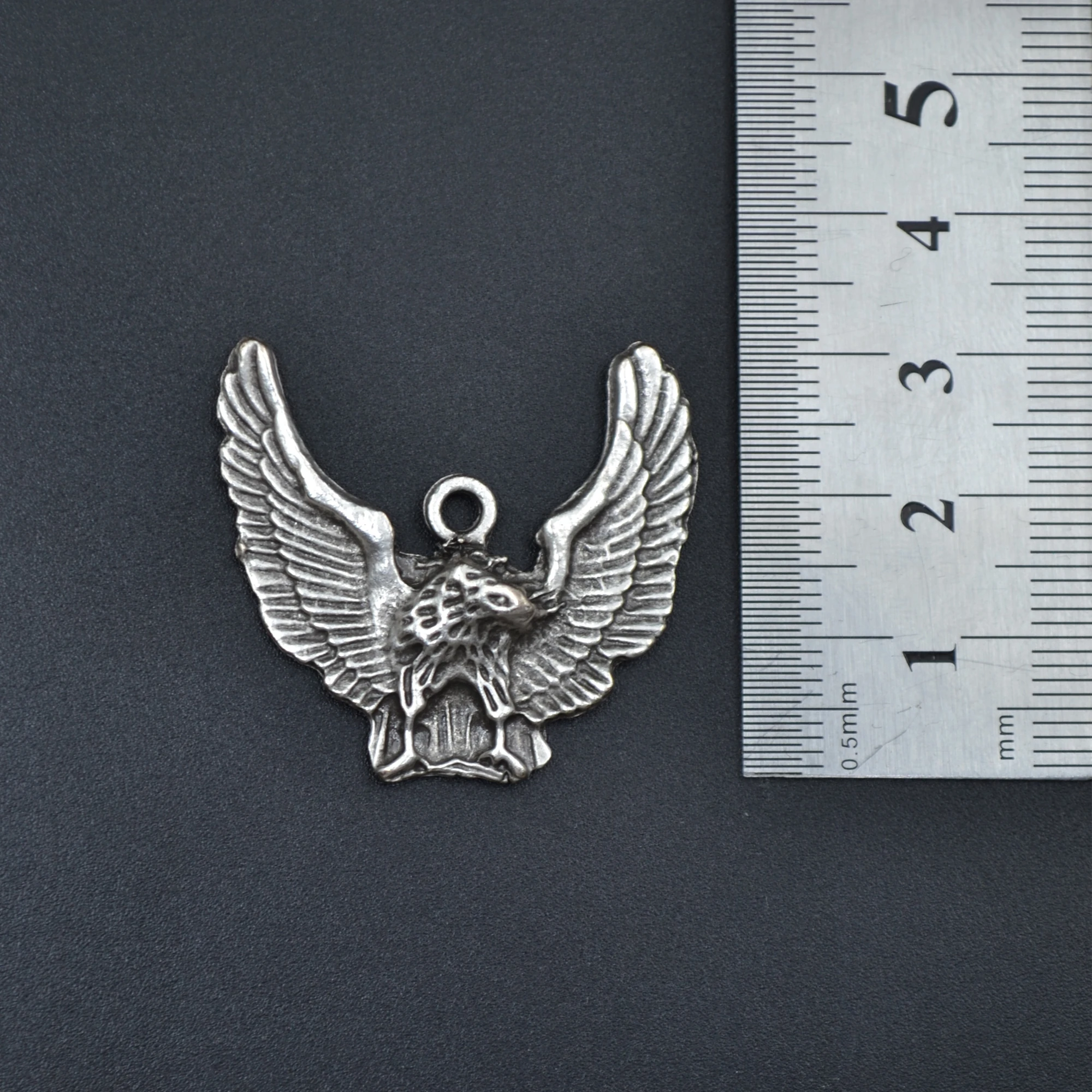 Uçan Kartal Kolye Ucu - Gümüş ( Silver ) Renk