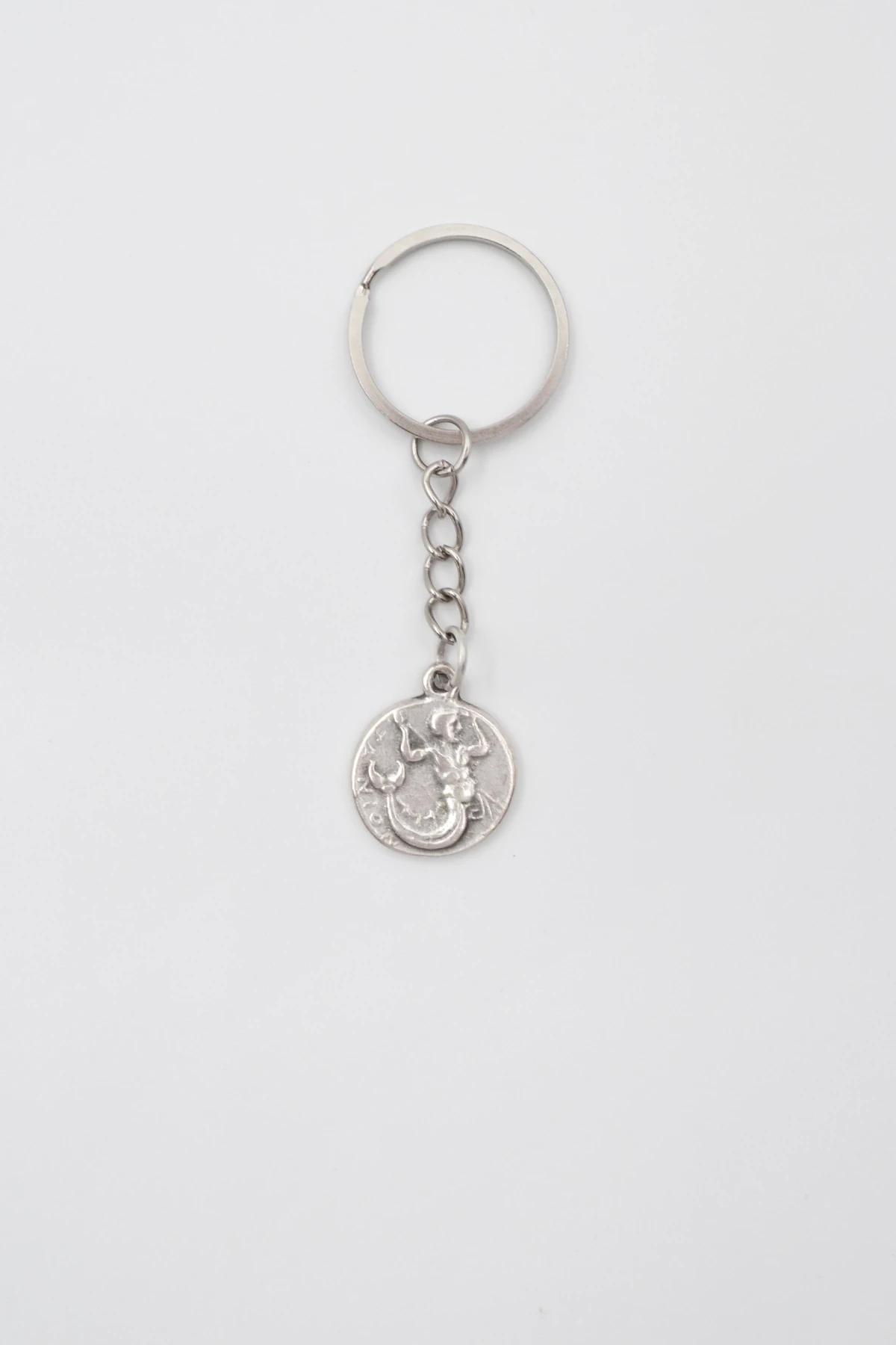 Antik Yunan Sikke Anahtarlık - Antik Gümüş Kaplama - Kadın Erkek