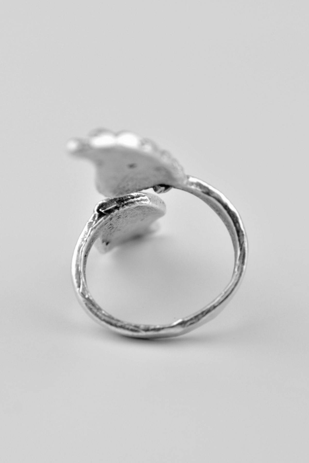 Lucifer Melek Antik Gümüş Kaplama Ayarlamalı Kadın Erkek Yüzük