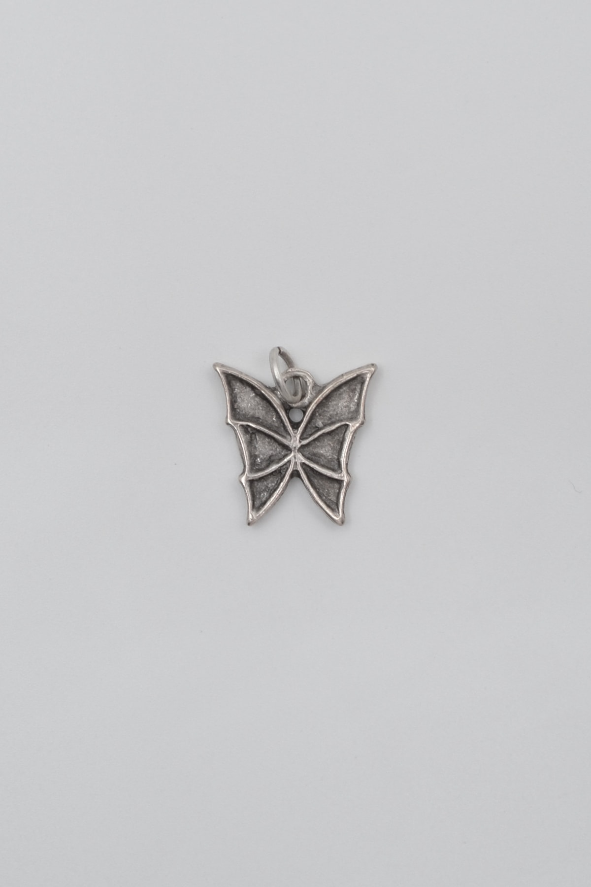 Kelebek Kolye Ucu - Gümüş ( Silver ) Renk
