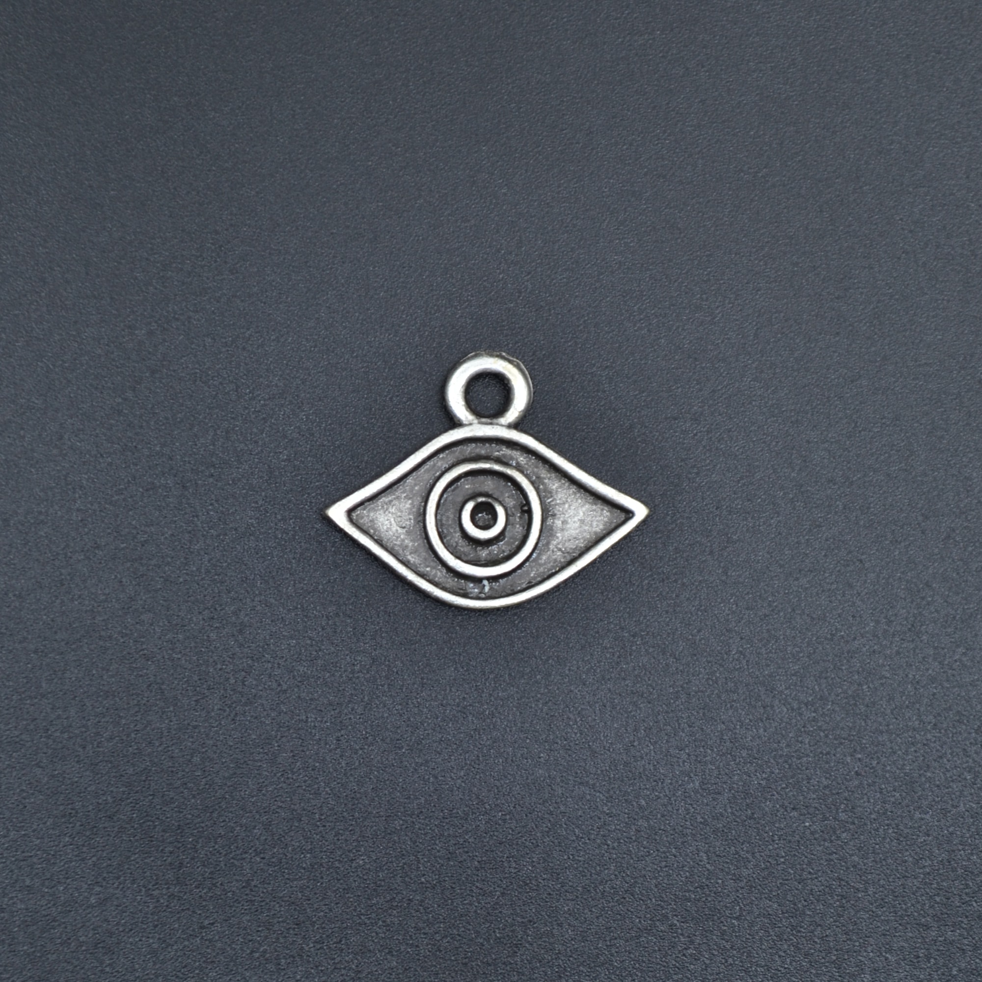 Minimal Göz Kolye Ucu - Gümüş ( Silver ) Renk