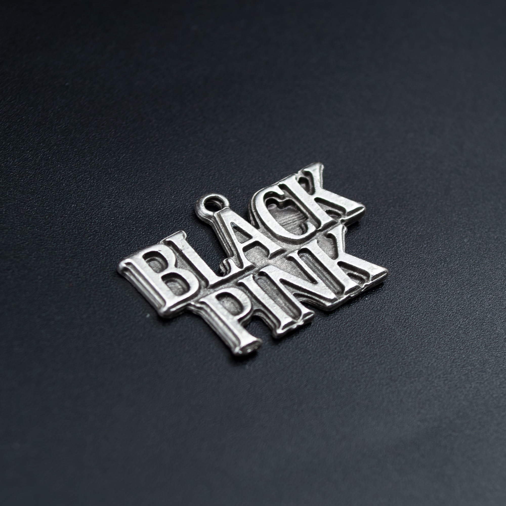 Black Pink Kolye Ucu - Gümüş ( Silver ) Renk