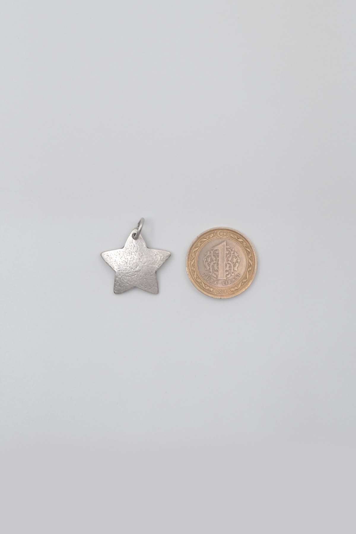 Yıldız Kolye Ucu - Gümüş ( Silver ) Renk