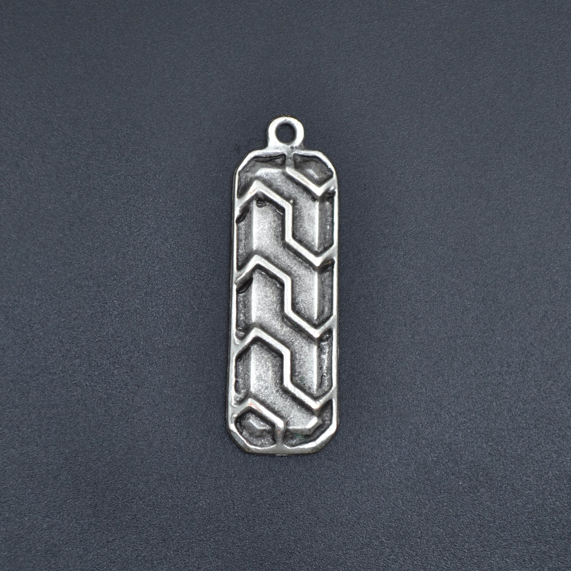 Çubuk Bar Kolye Ucu - Gümüş ( Silver ) Renk