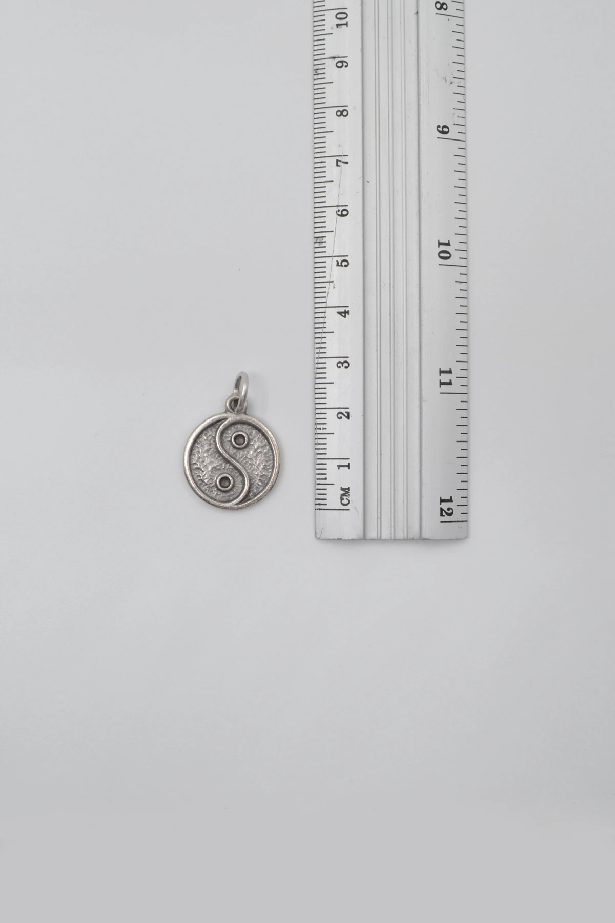 Denge - Yin Yang Kolye Ucu - Gümüş ( Silver ) Renk