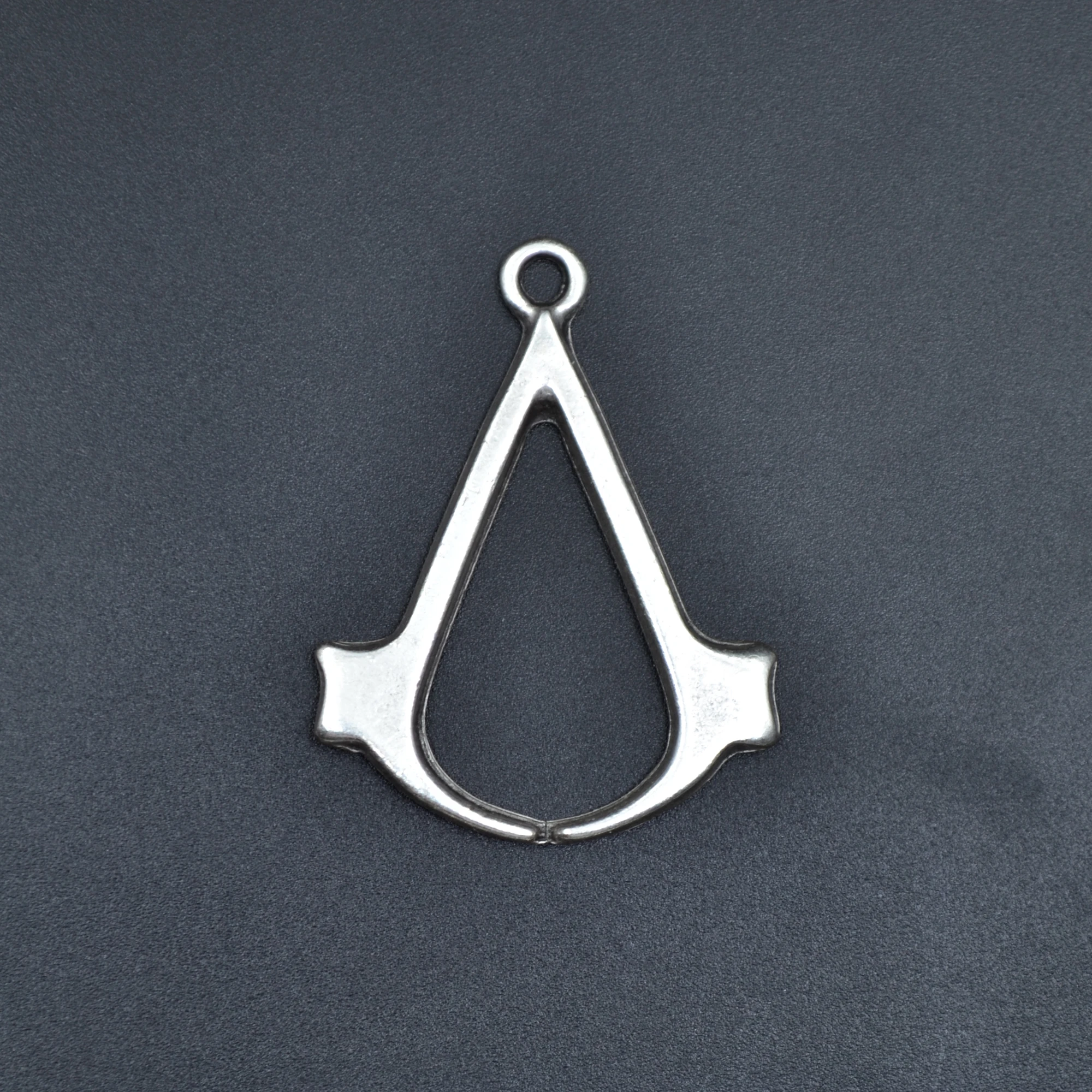Assassin's Creed Kolye - Gümüş ( Silver ) Renk - 60 cm Örme Zincir Kolye