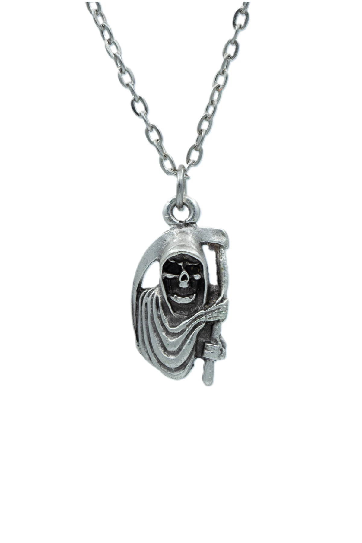 2'li Kuru Kafa Haç - Orak Azrail Erkek Kadın Kolye Seti