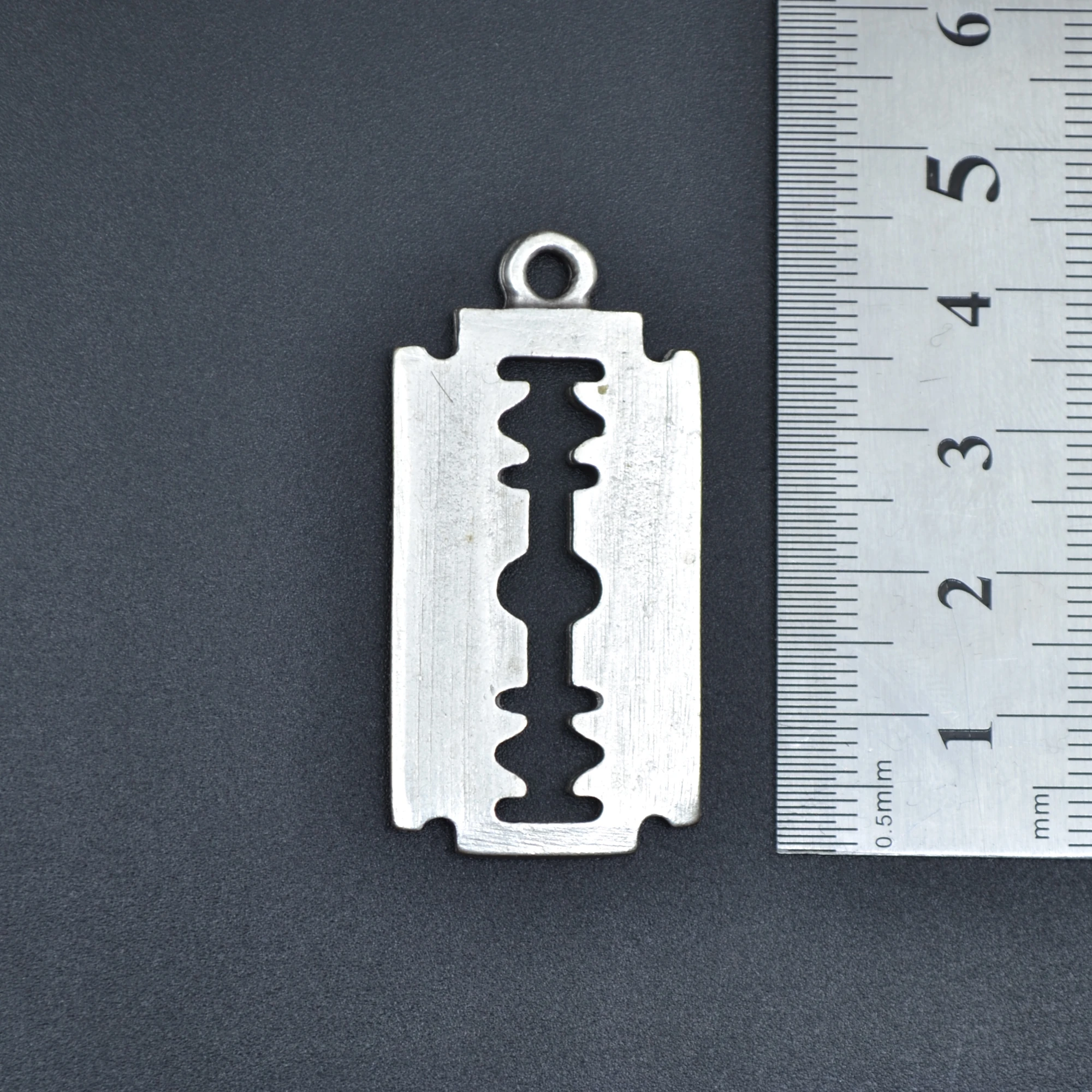 Jilet Kolye - Gümüş ( Silver ) Renk - 60 cm Örme Zincir Kolye