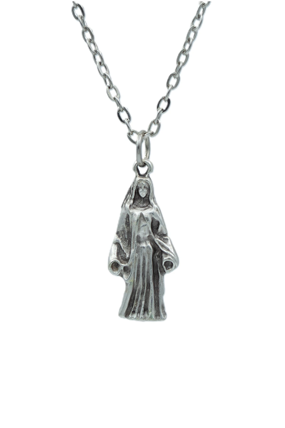 3'lü Minimal Haç Meryem Ana Erkek Kadın Kolye Seti