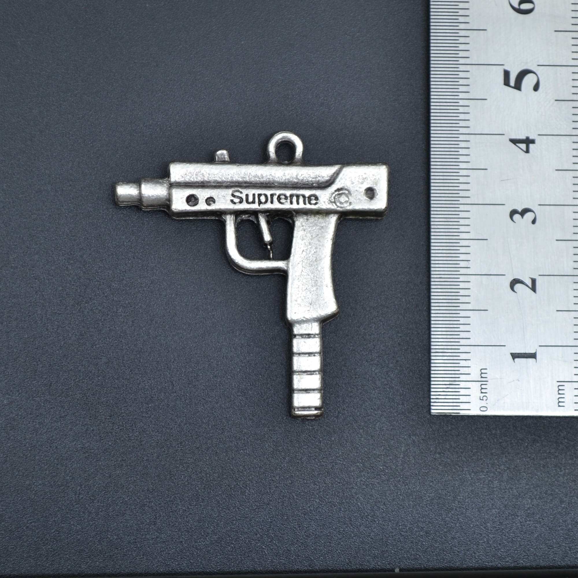 Uzi Kolye - Gümüş ( Silver ) Renk - 60 cm Düz Ezme Zincir Kolye