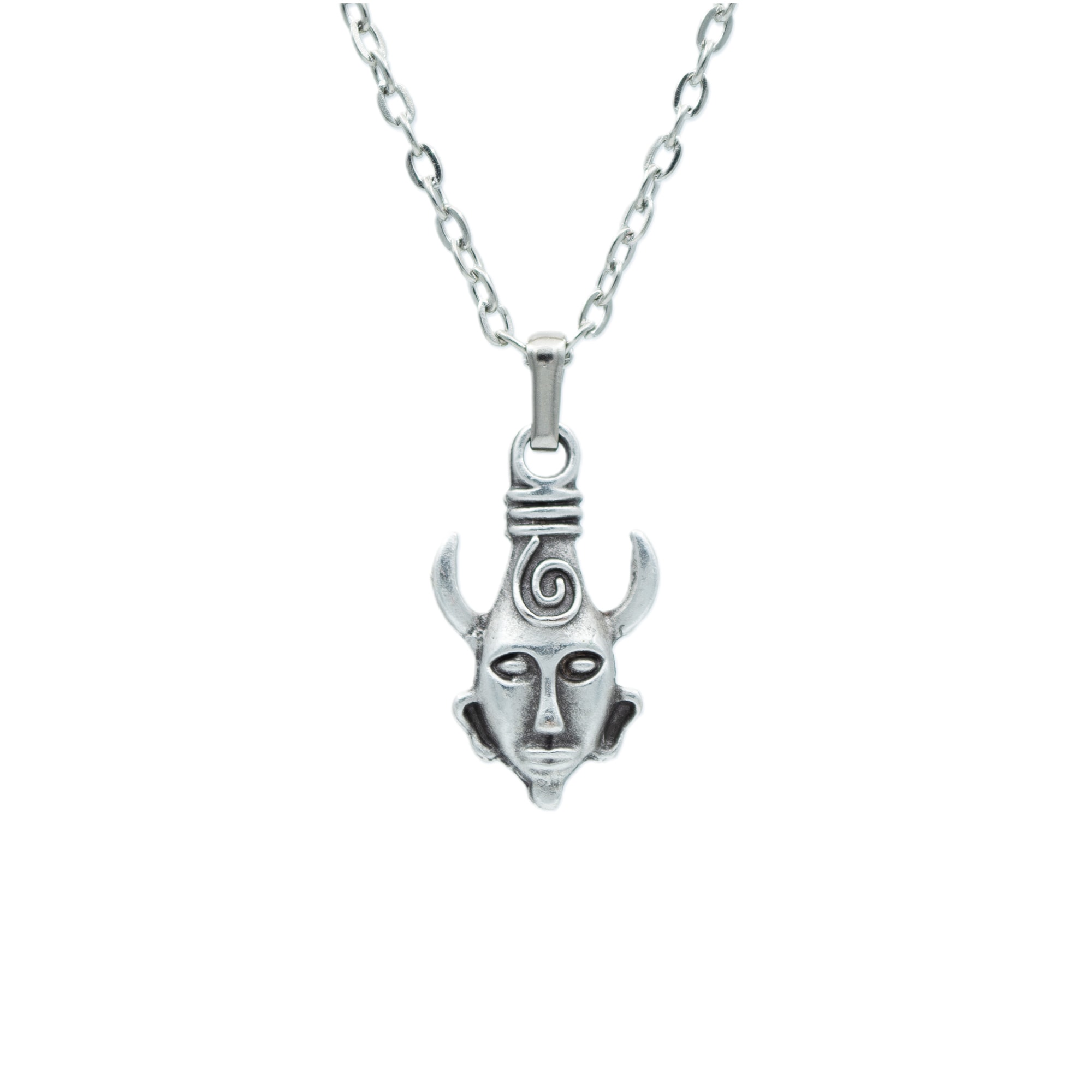 Supernatural - Dean Winchester Kolye - Gümüş ( Silver ) Renk - 60 cm Düz Ezme Zincir Kolye