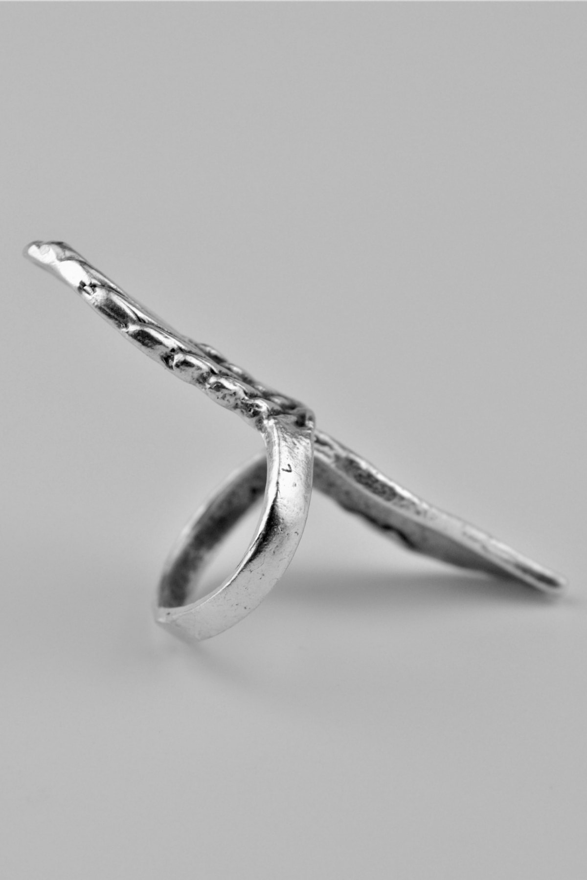 Lucifer Melek Antik Gümüş Kaplama Ayarlamalı Kadın Erkek Yüzük