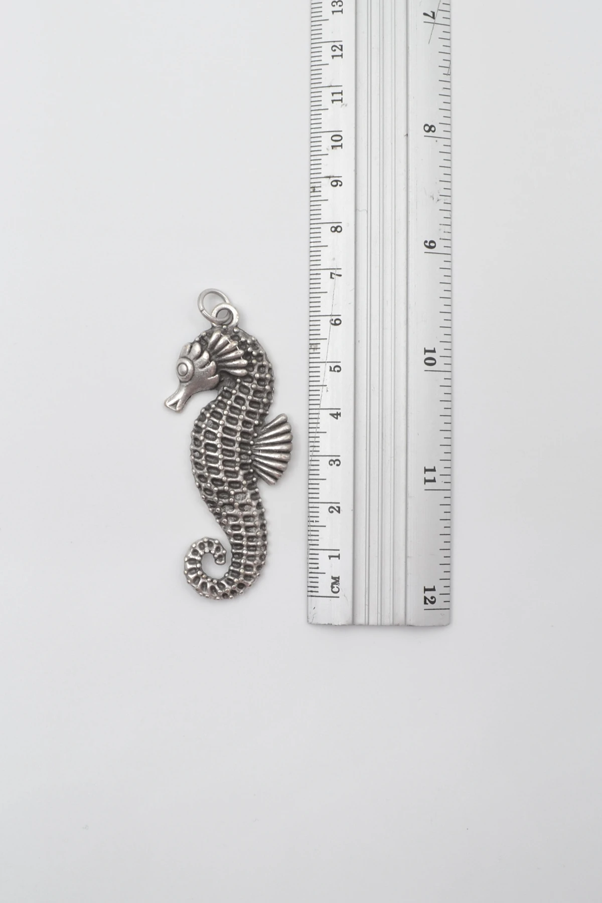 Denizatı Örme Zincir Kolye - Antik Gümüş Kaplama - Kadın Erkek - 60 cm