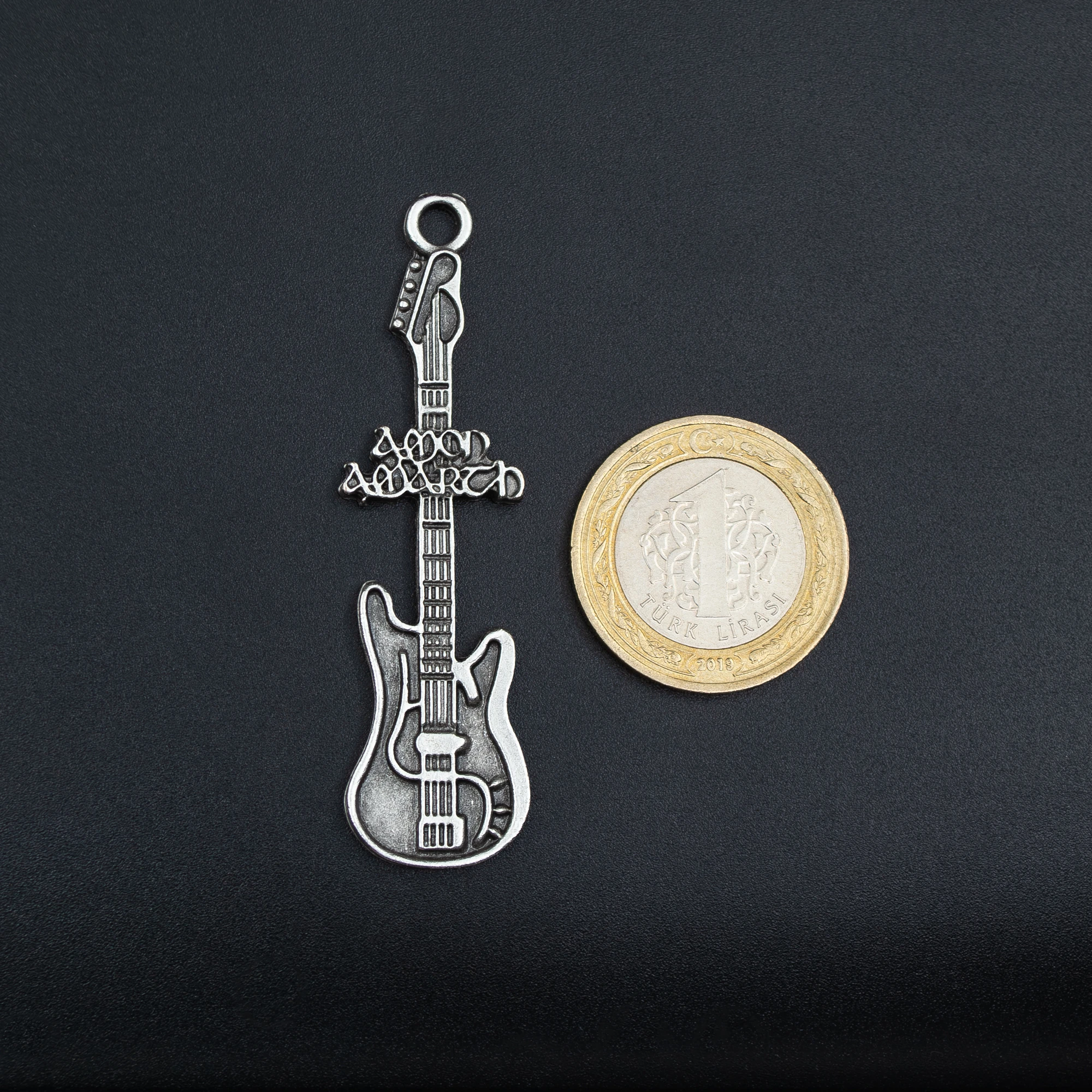 Amon Amarth Elektro Gitar Kolye Ucu - Gümüş ( Silver ) Renk