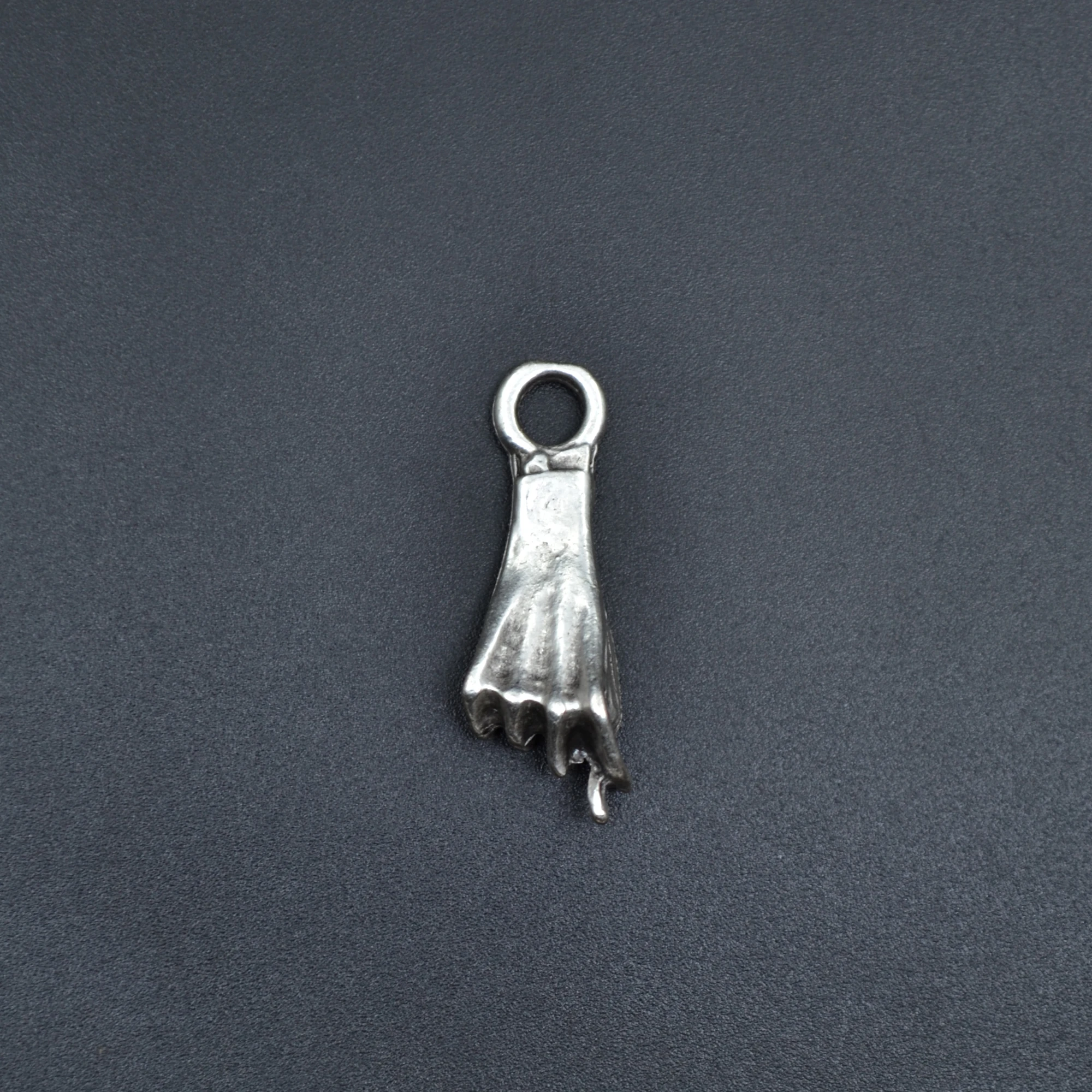 Nah El Hareketi Kolye - Gümüş ( Silver ) Renk - 60 cm Düz Ezme Zincir Kolye