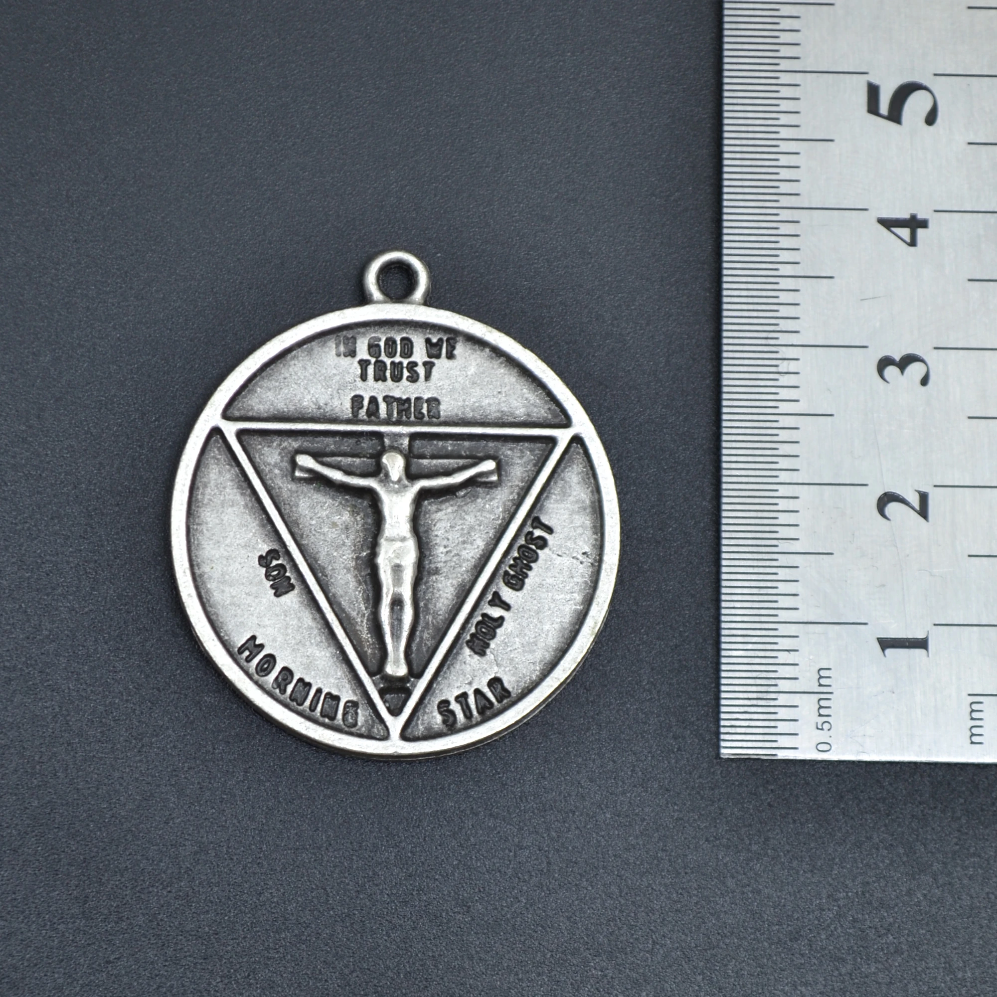 Pagan - Keçi Şeytan - Hz. İsa Kolye Ucu - Gümüş ( Silver ) Renk