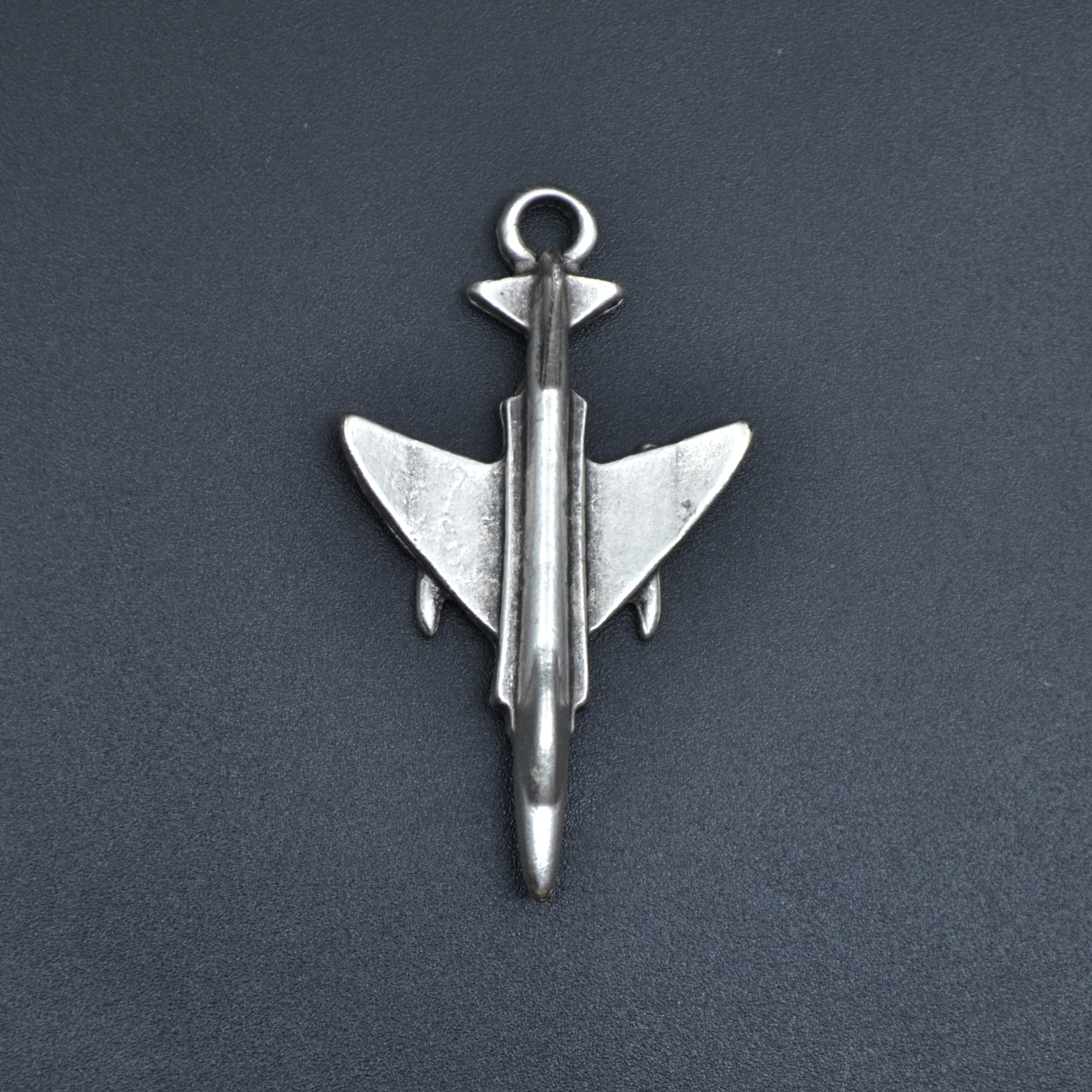 F4 Phantom Uçak Kolye Ucu - Gümüş ( Silver ) Renk