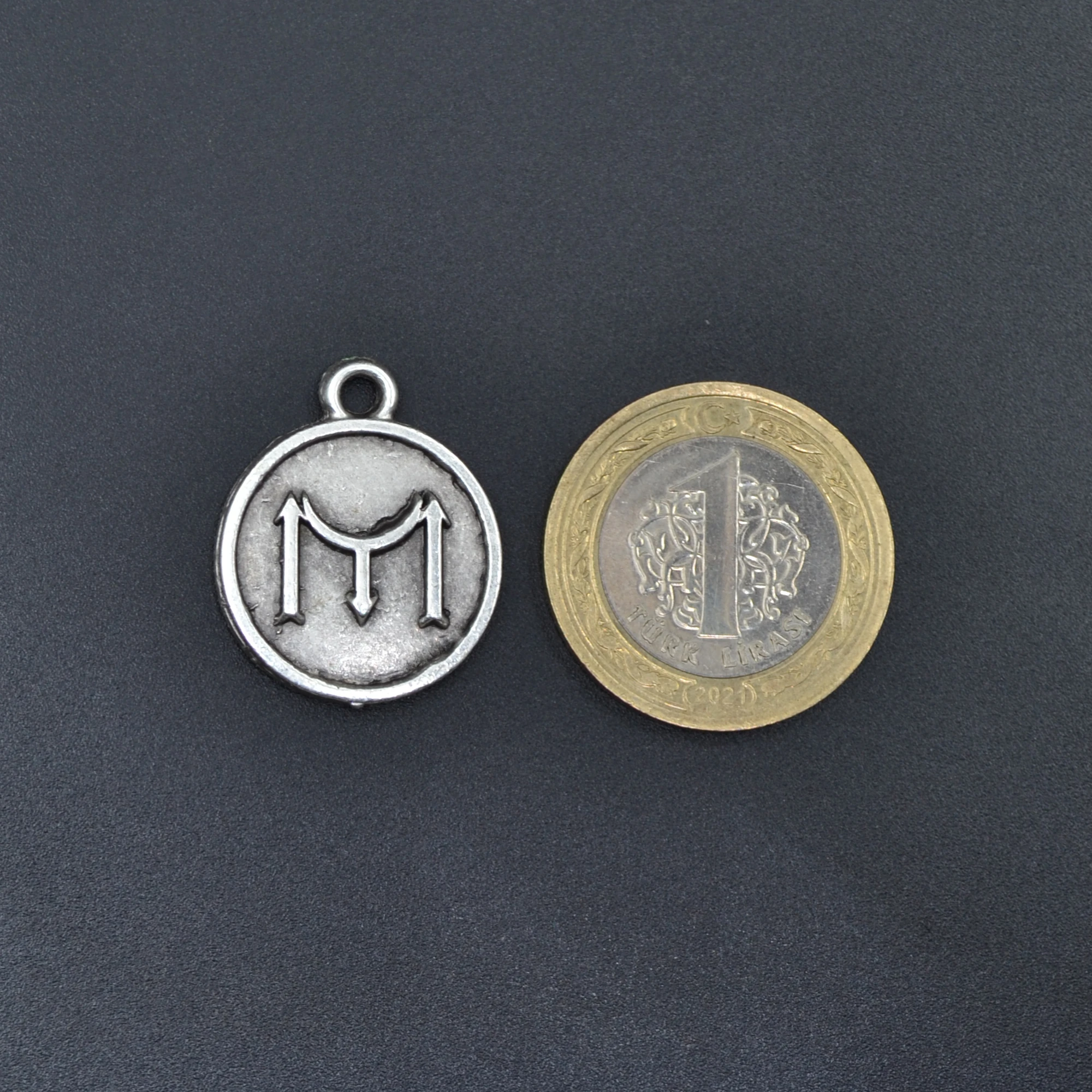 Kayı Boyu İyi Kolye Ucu - Gümüş ( Silver ) Renk