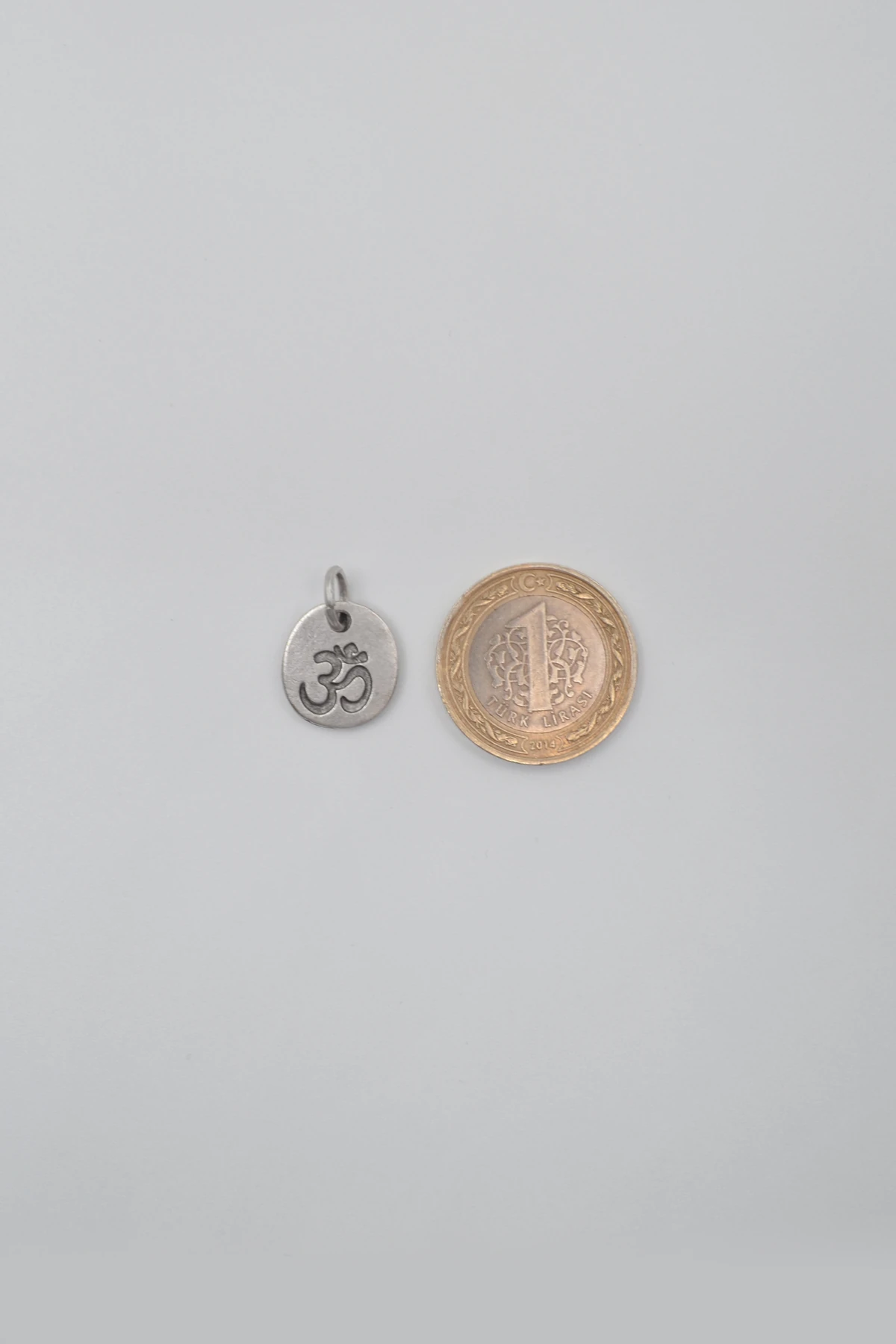 Om Aum Sembolü Kolye Ucu - Gümüş ( Silver ) Renk