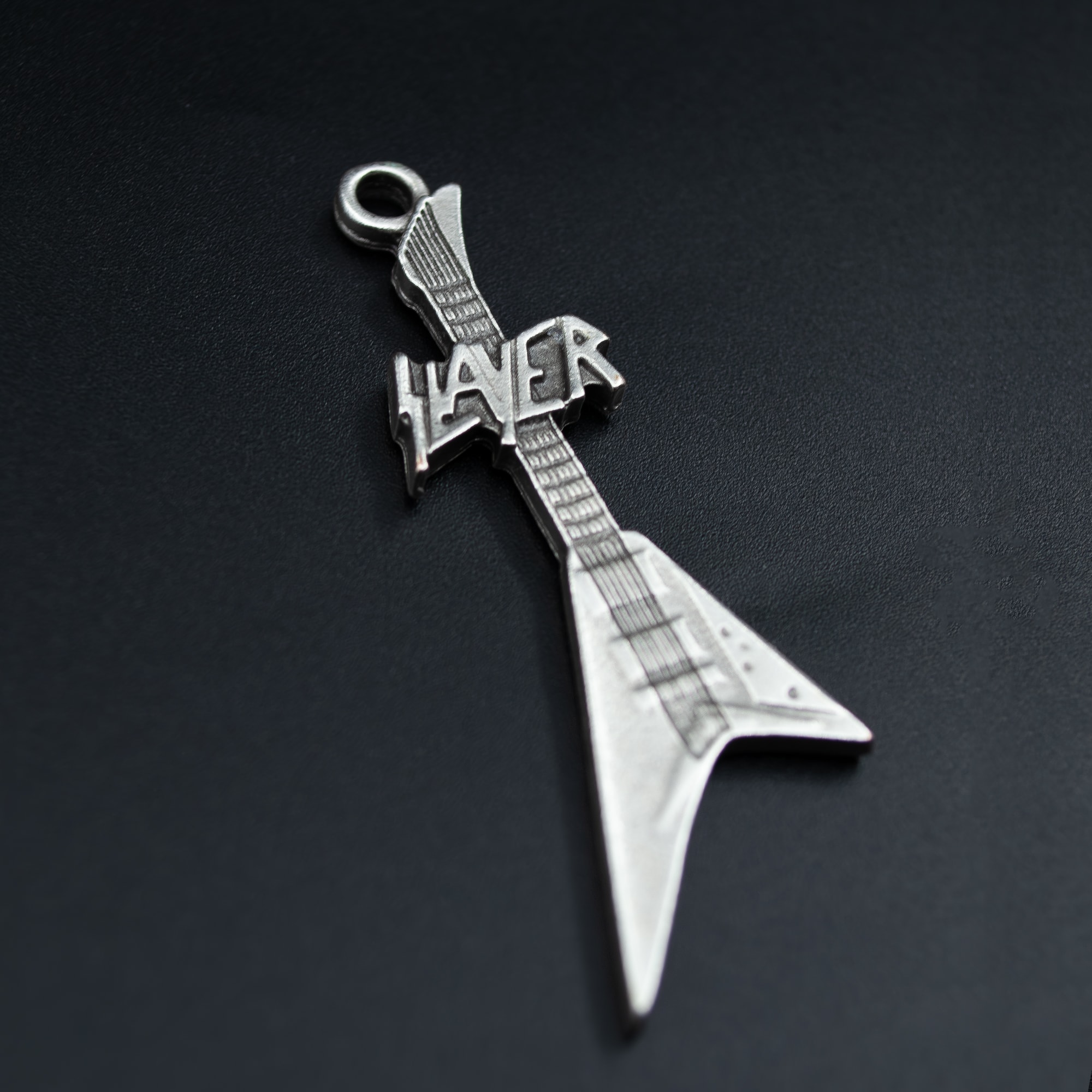 Slayer Elektro Gitar Kolye Ucu - Gümüş ( Silver ) Renk