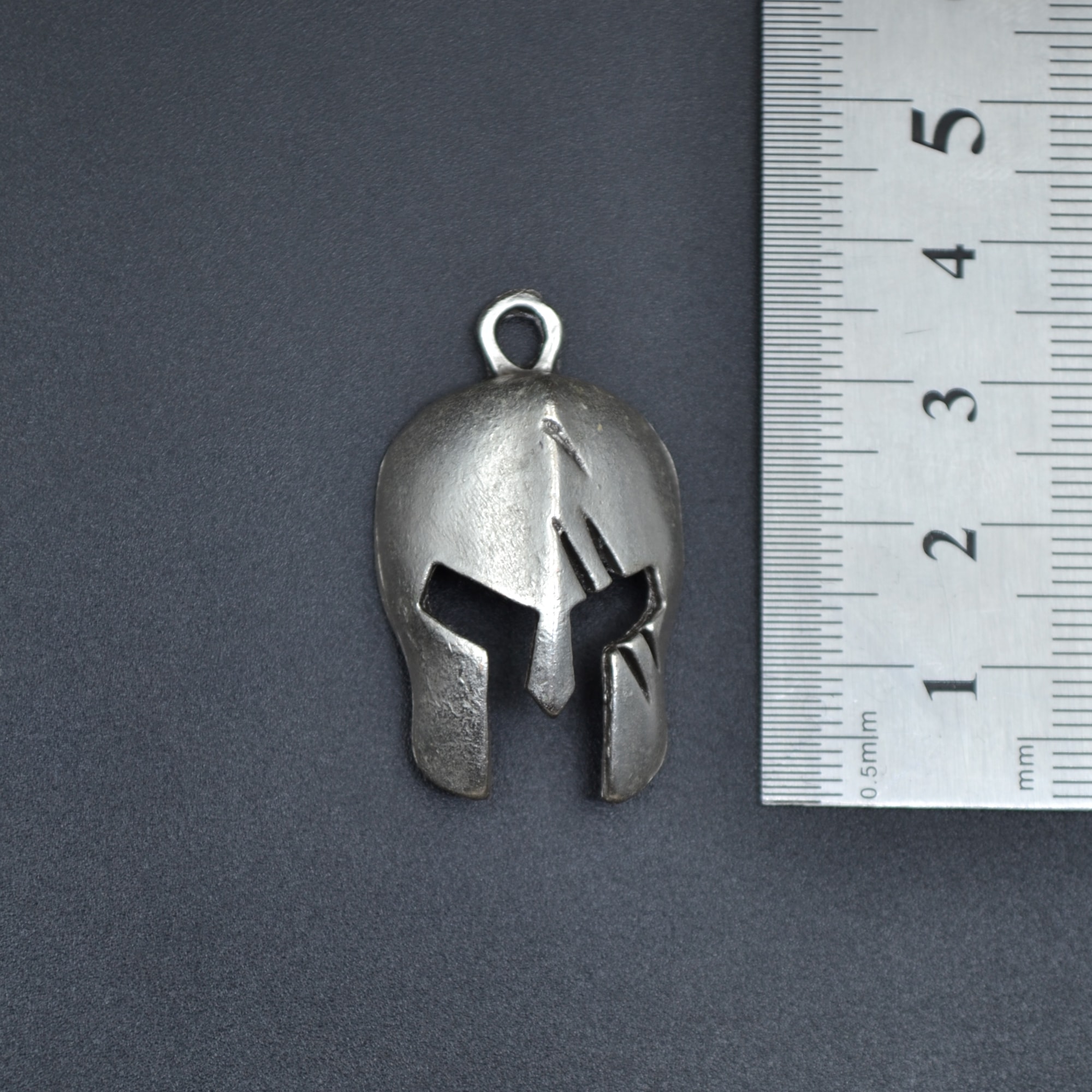 Gladyatör - Miğfer Kolye Ucu - Gümüş ( Silver ) Renk