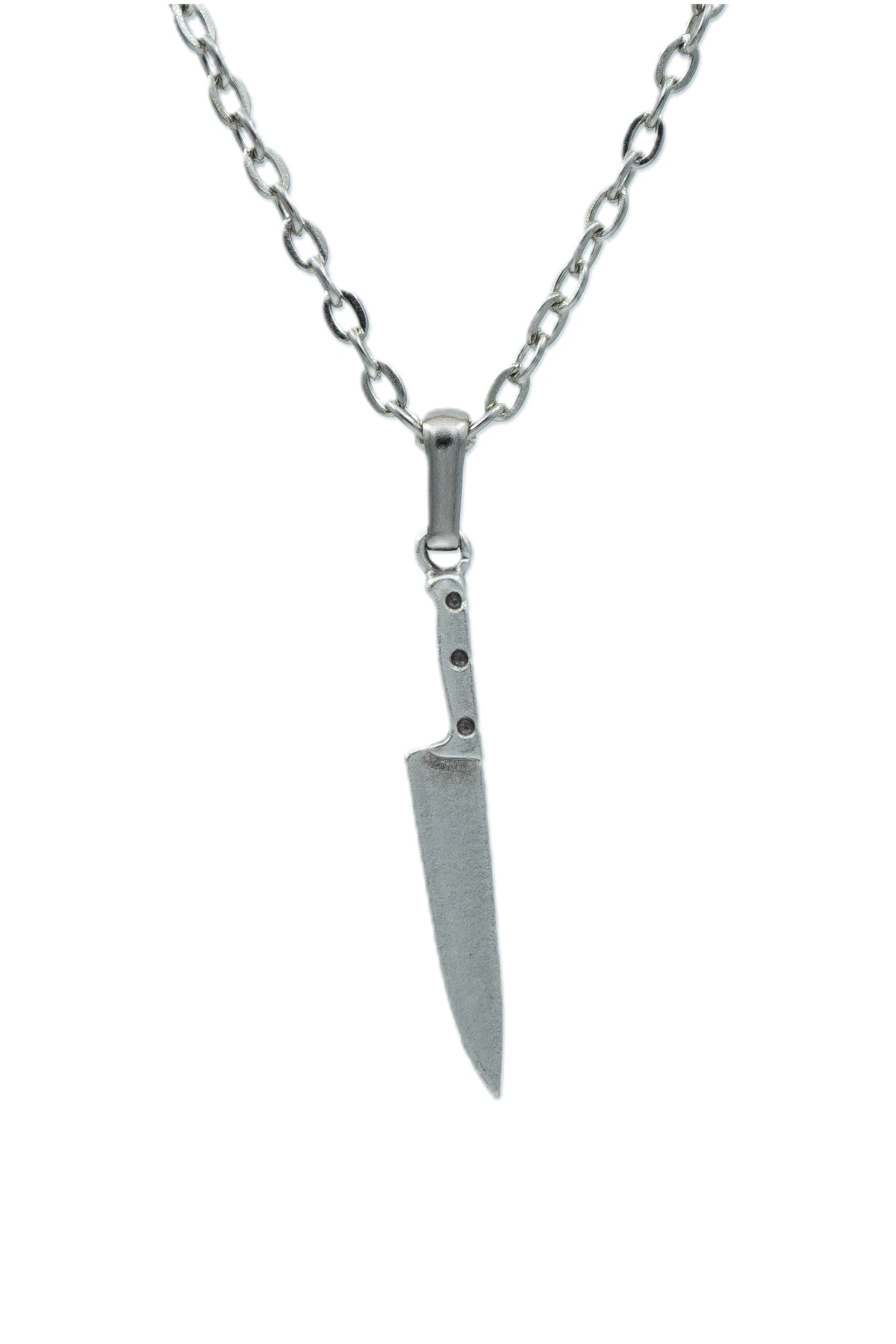 2'li Gastronomi Temalı Bıçak - Satır Erkek Kadın Kolye Seti