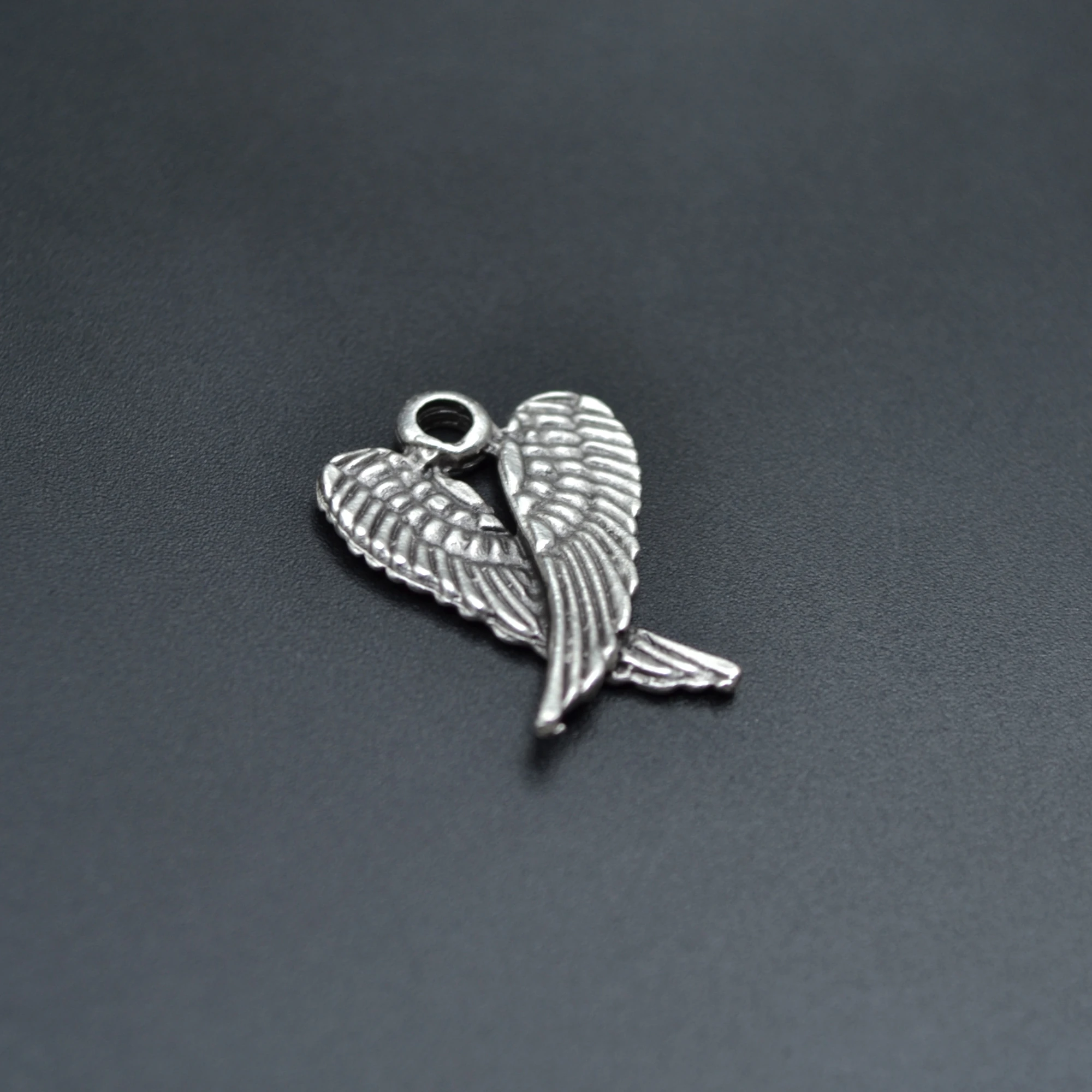 Minimal Melek Kanadı Kolye Ucu - Gümüş ( Silver ) Renk