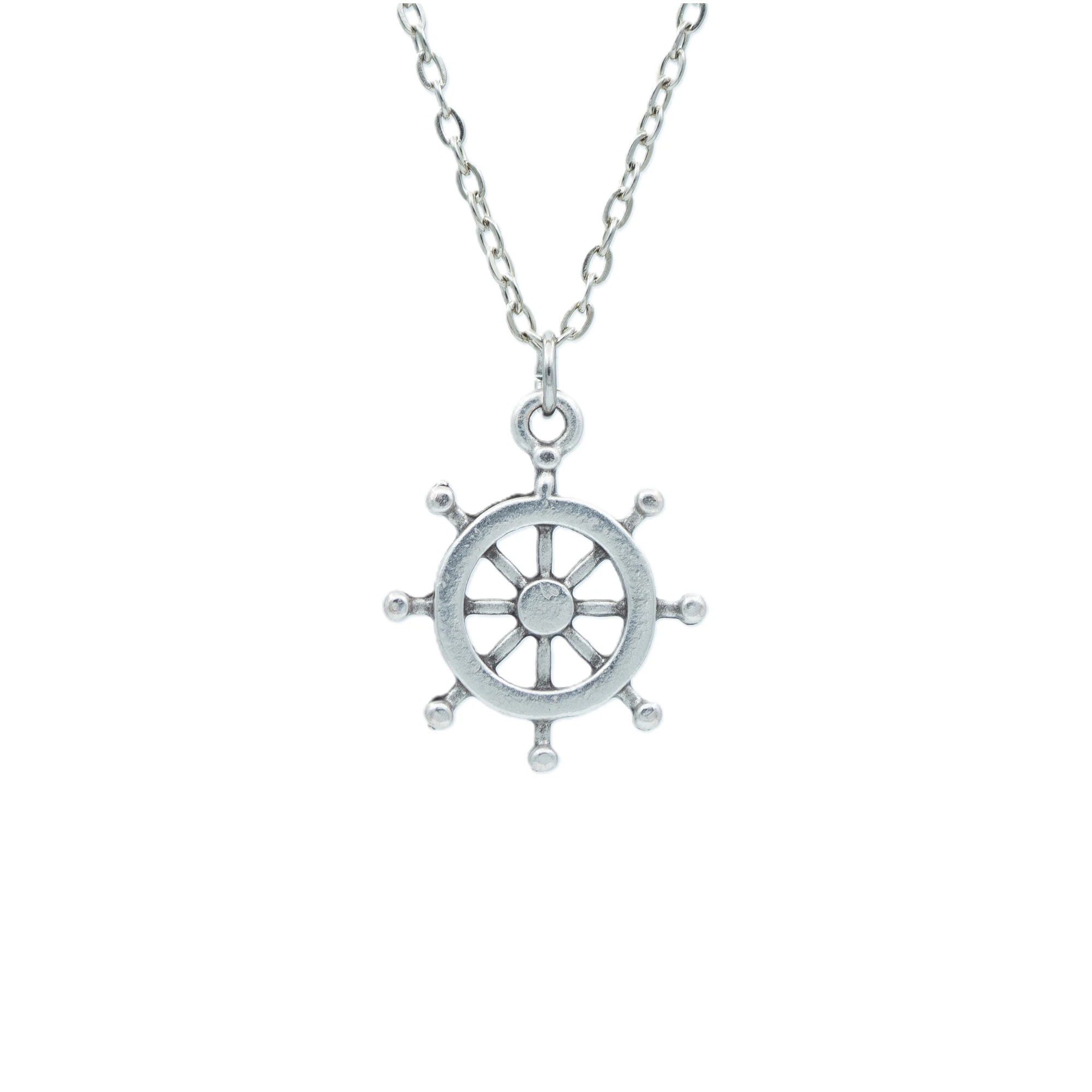 Dümen Kolye - Gümüş ( Silver ) Renk - 60 cm Düz Ezme Zincir Kolye