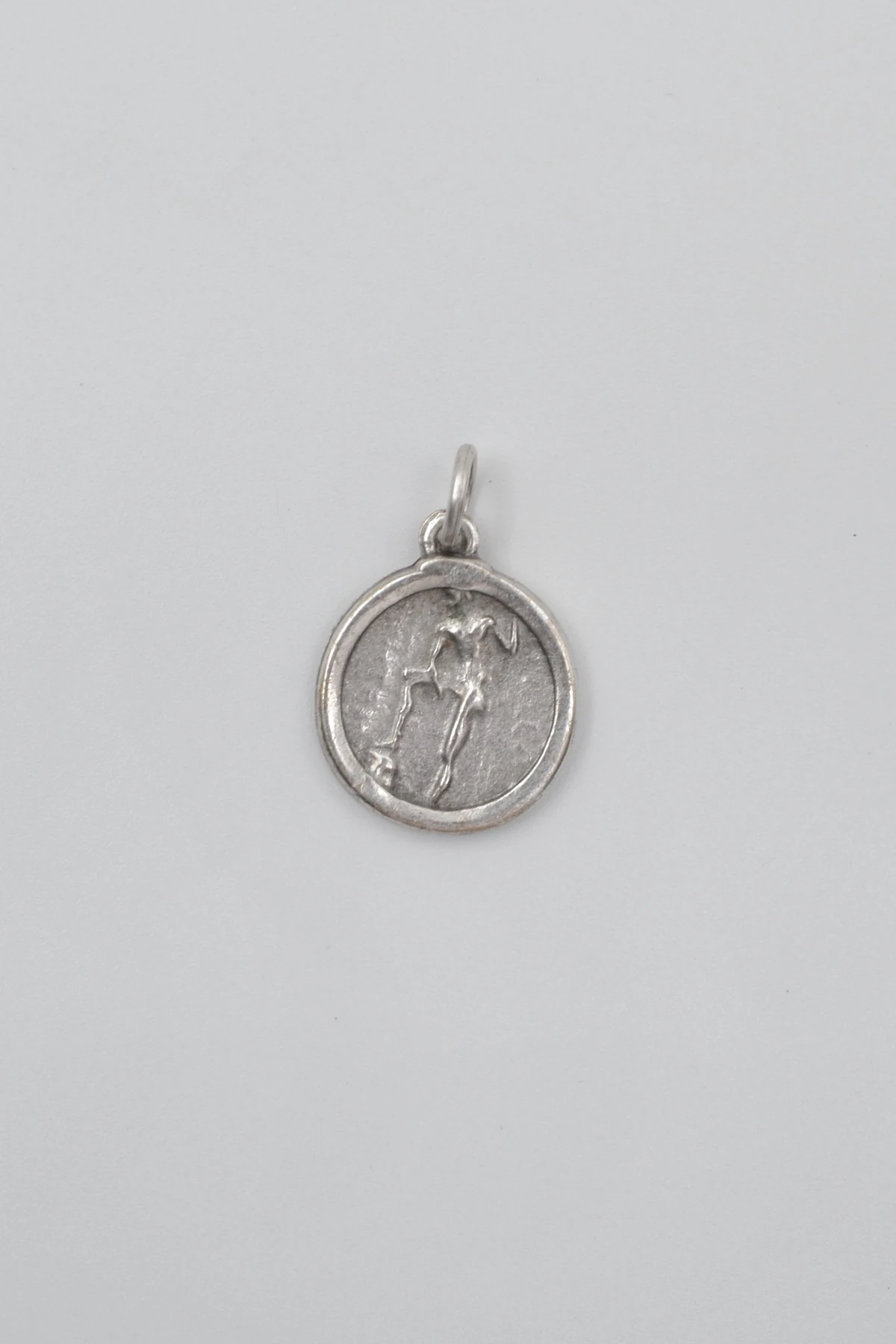 Yunan Antik Makedonya Kralı Büyük İskender Örme Zincir Kolye - Antik Gümüş Kaplama - Kadın Erkek - 60 cm