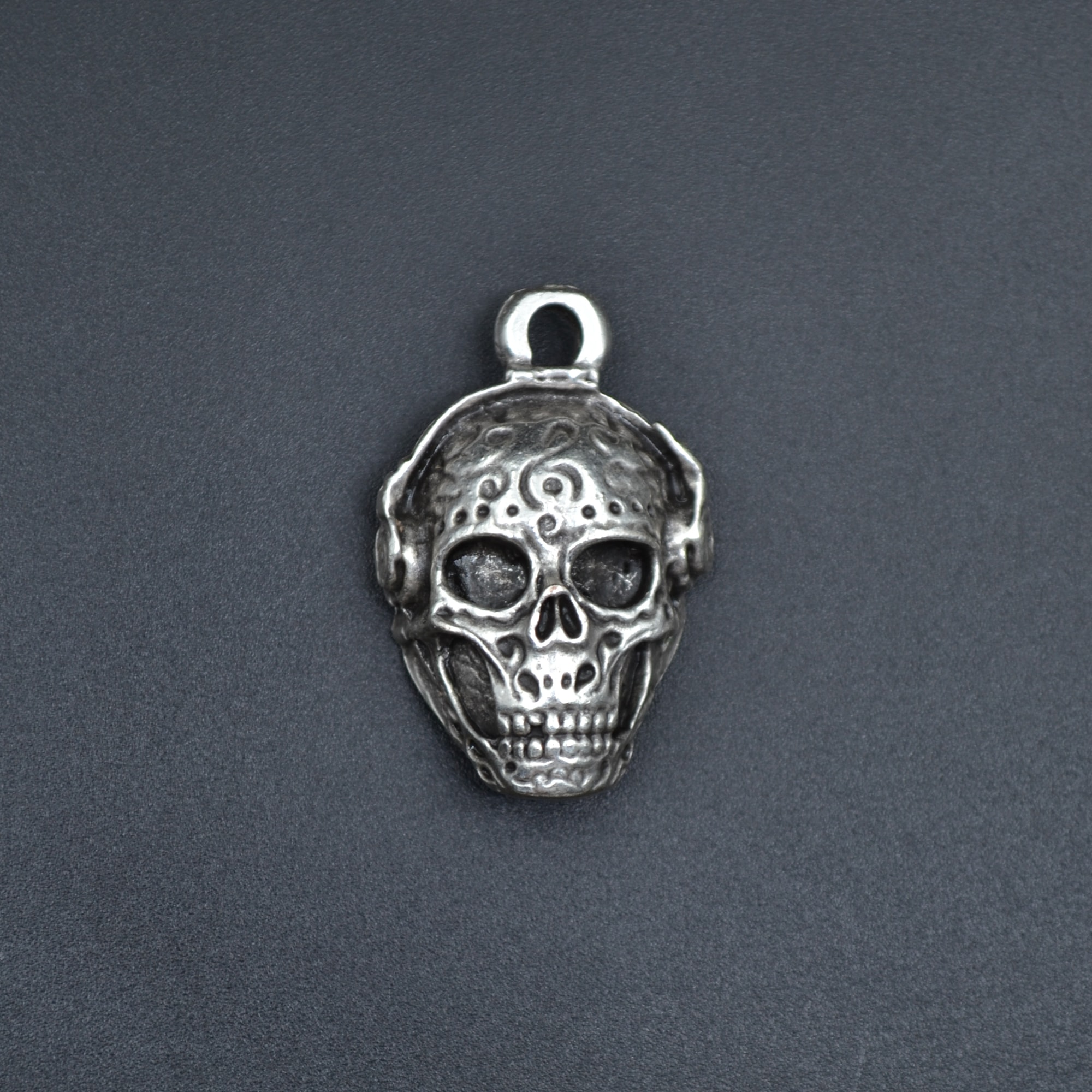 Dj Kuru Kafa Kolye - Gümüş ( Silver ) Renk - 60 cm Düz Ezme Zincir Kolye