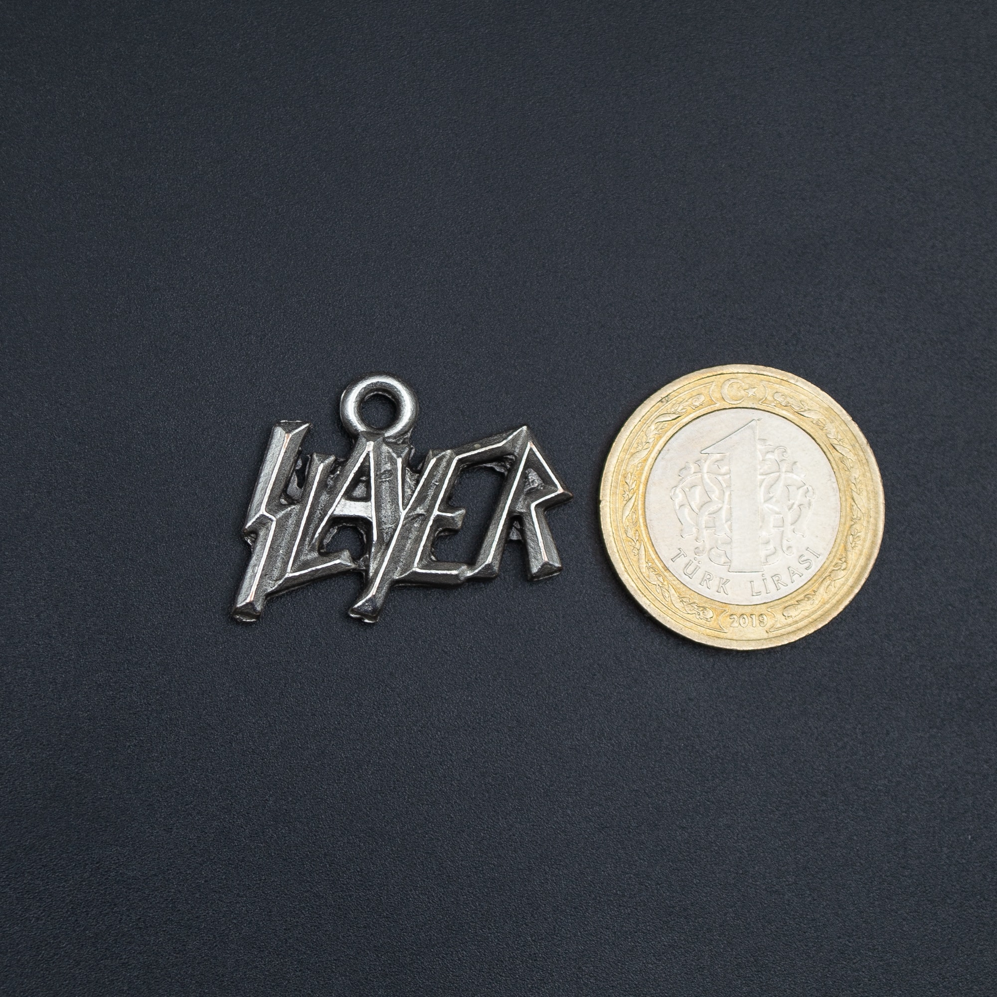Slayer Kolye Ucu - Gümüş ( Silver ) Renk