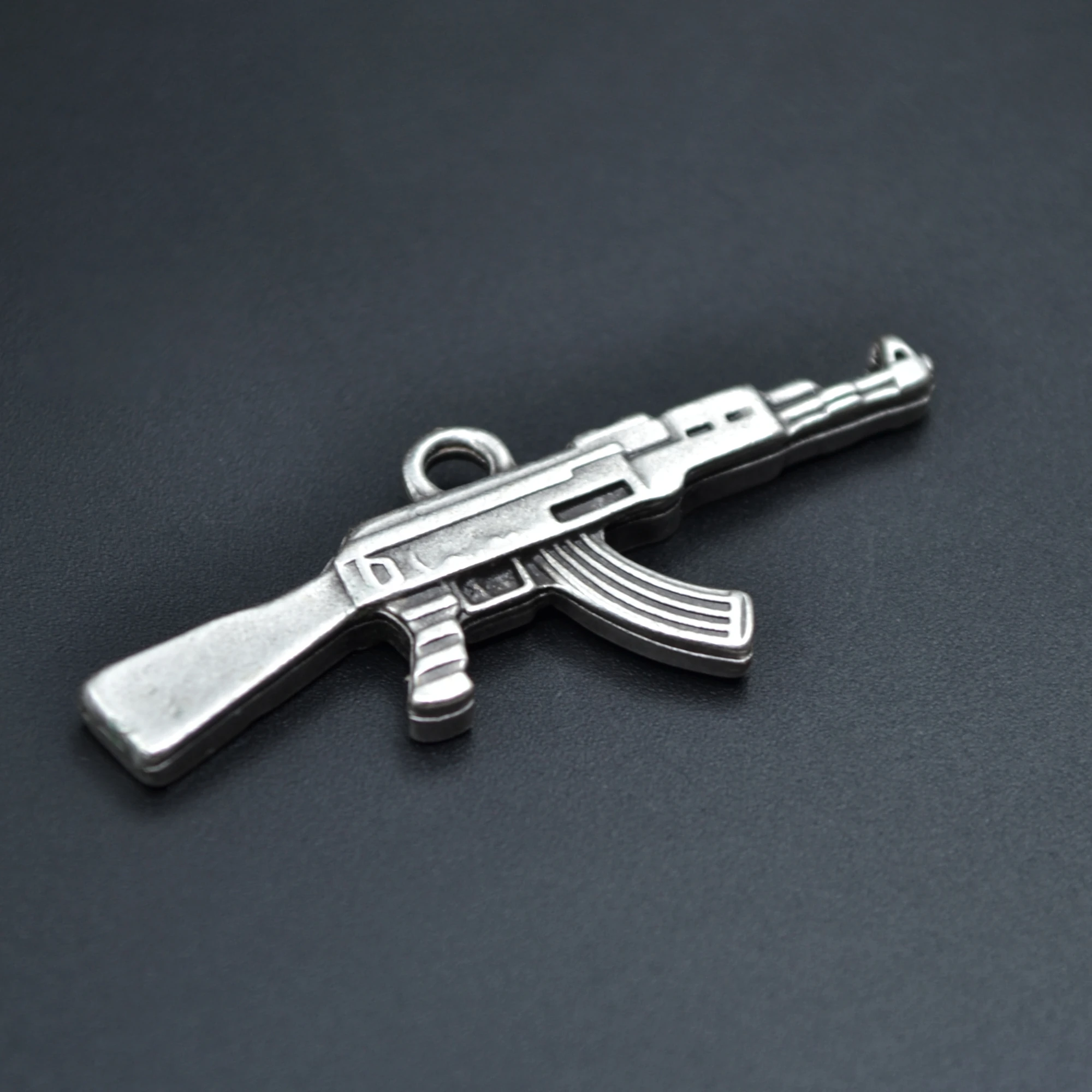 Pubg Keleş Ak-47 Kalaşnikof Kolye Ucu - Gümüş ( Silver ) Renk