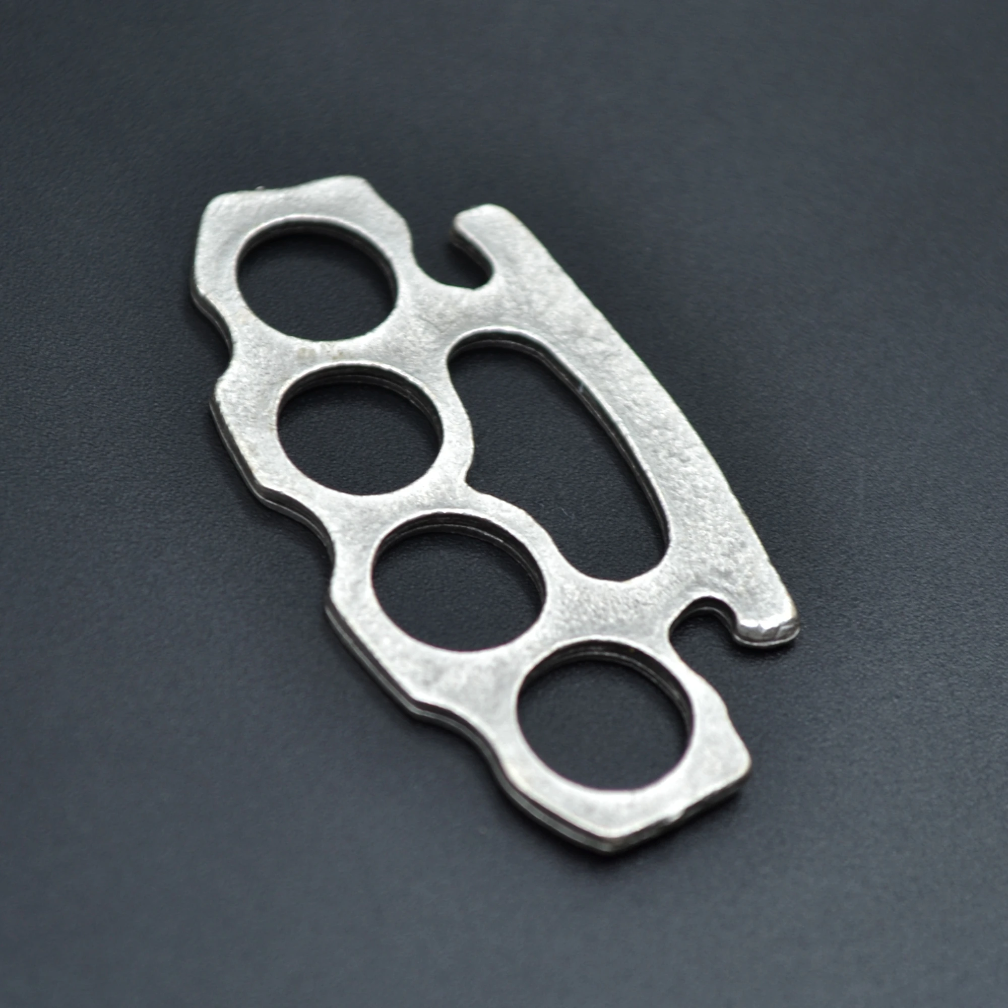 Muşta Kolye - Gümüş ( Silver ) Renk - 60 cm Düz Ezme Zincir Kolye