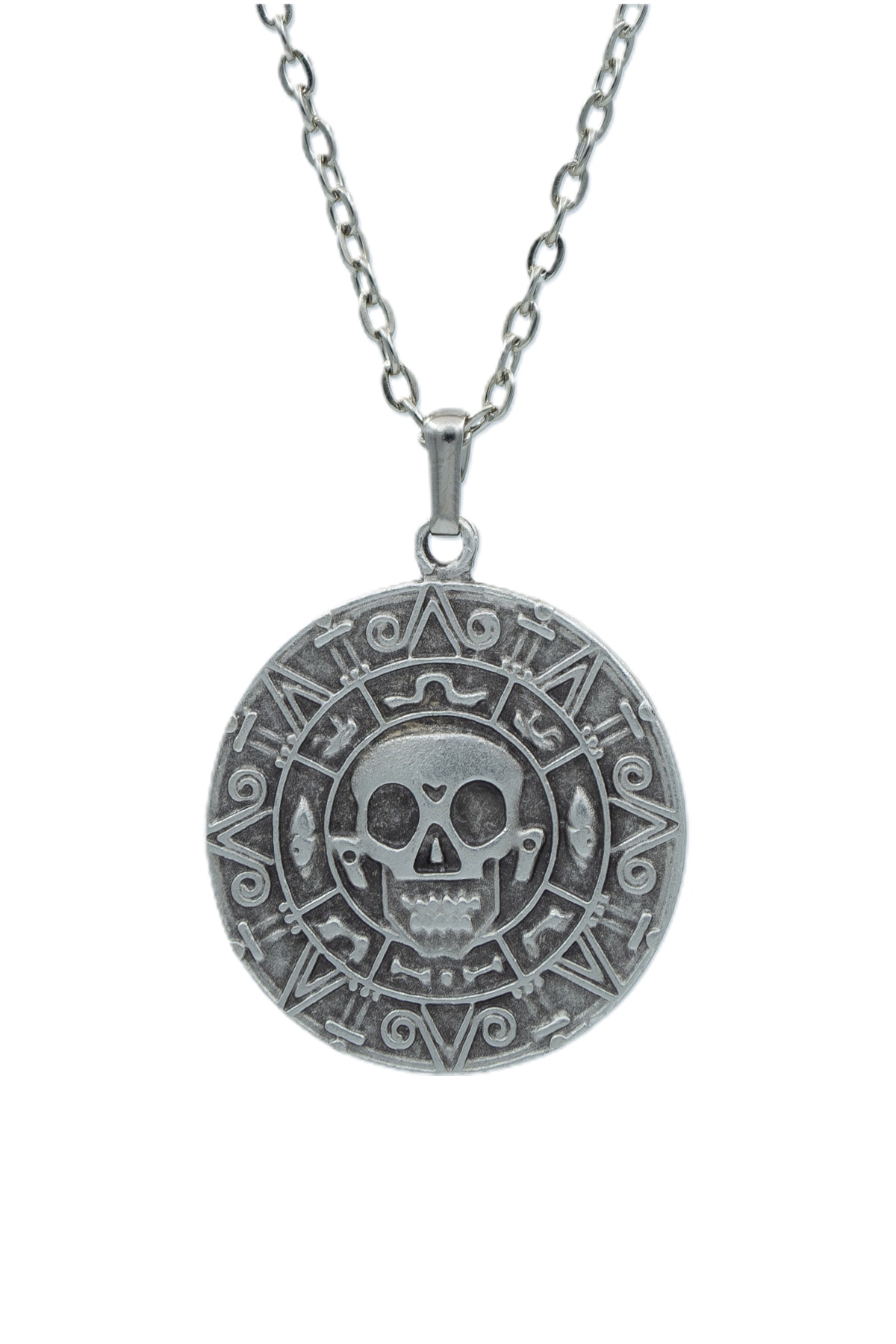 2'li Karayip Korsan Sikkesi - Kılıç Korsan Erkek Kadın Kolye Seti