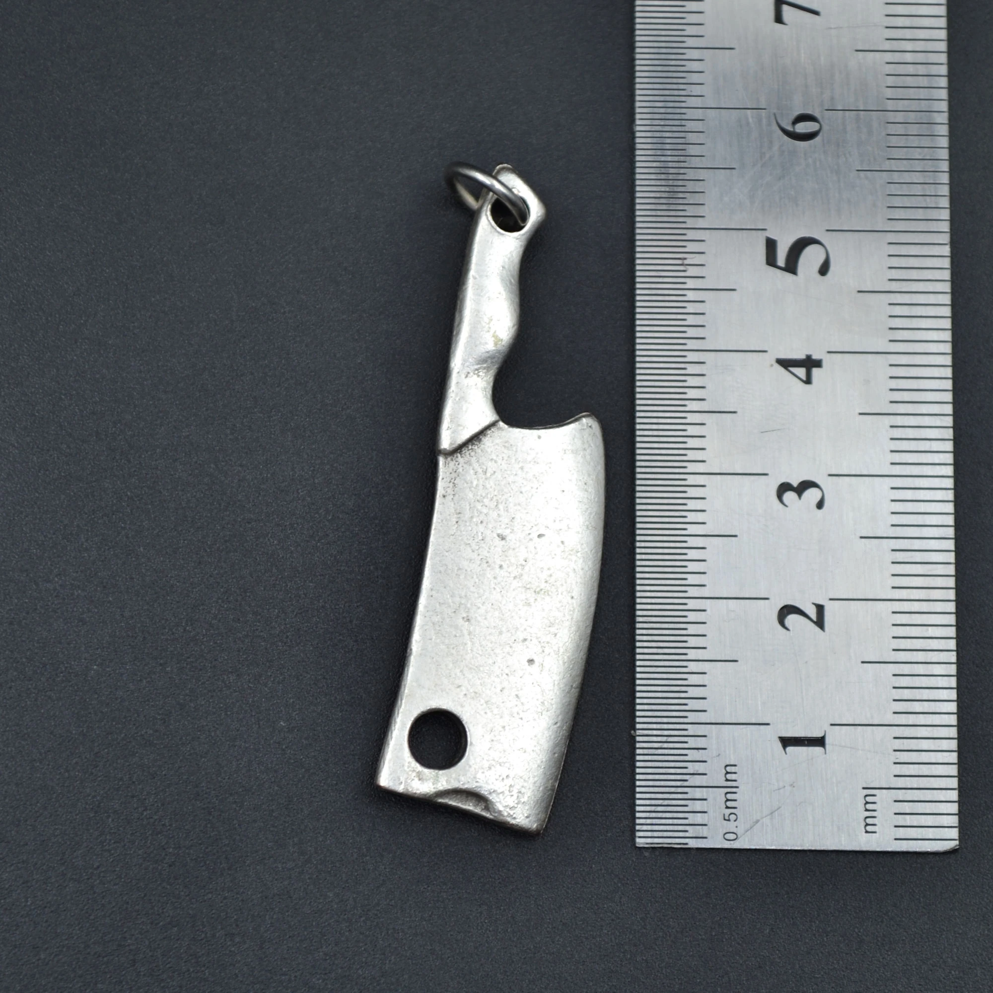 Gastronomi - Satır Kolye - Gümüş ( Silver ) Renk - 60 cm Örme Zincir Kolye