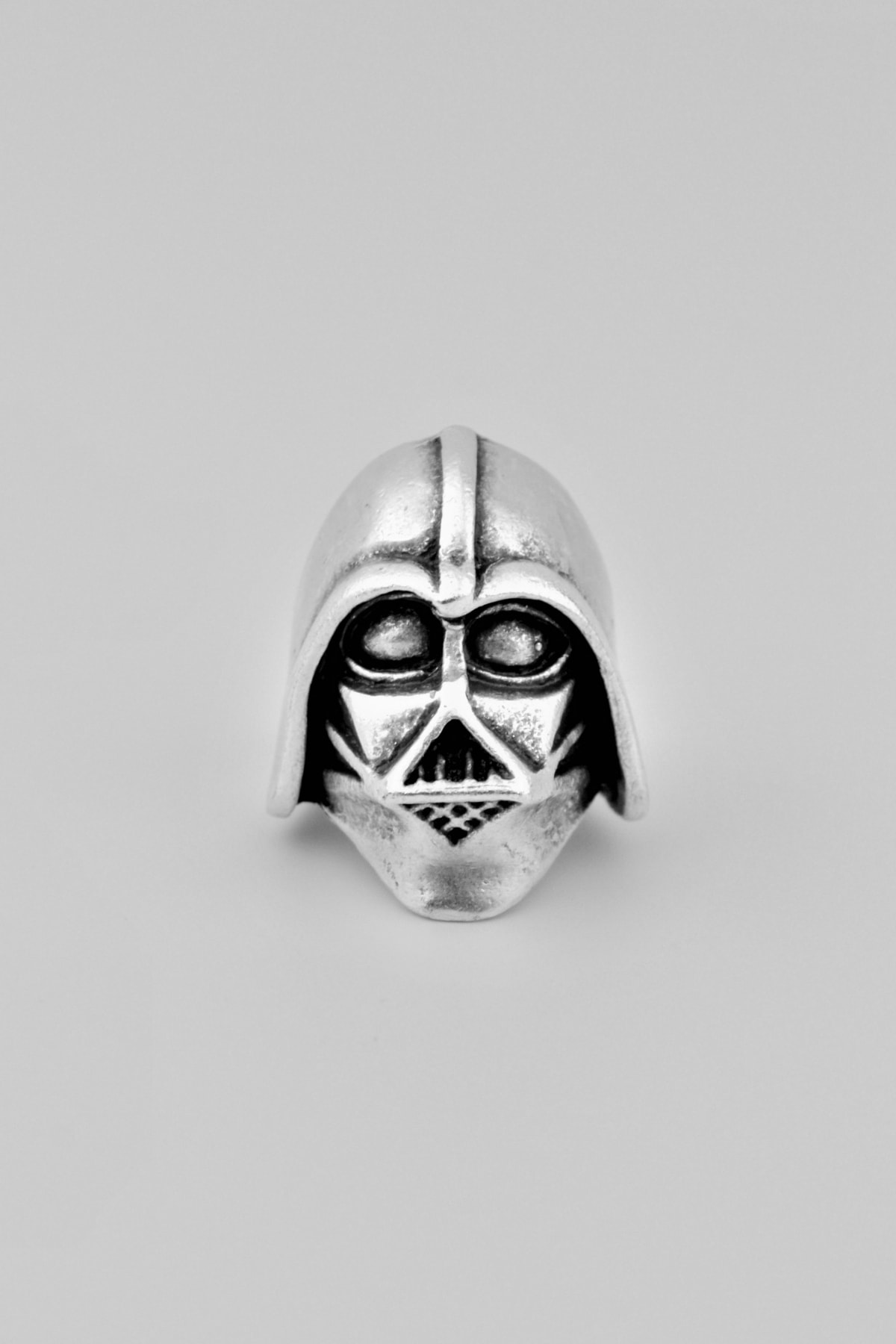 Star Wars Dark Vader Gümüş Kaplama Ayarlamalı Erkek Yüzük