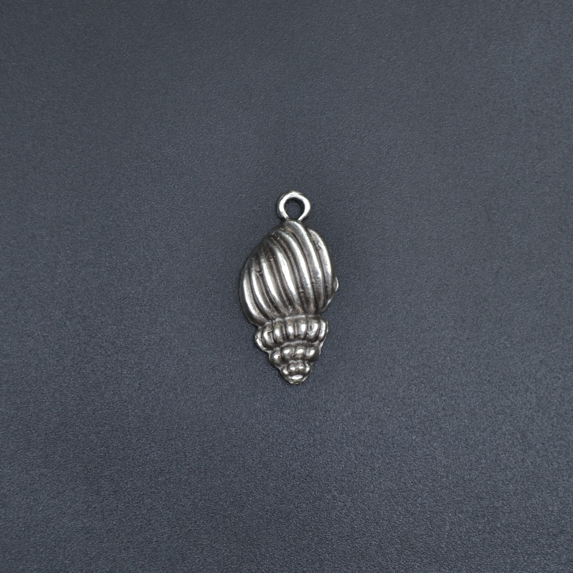 Minimal Deniz Kabuğu Kolye Ucu - Gümüş ( Silver ) Renk