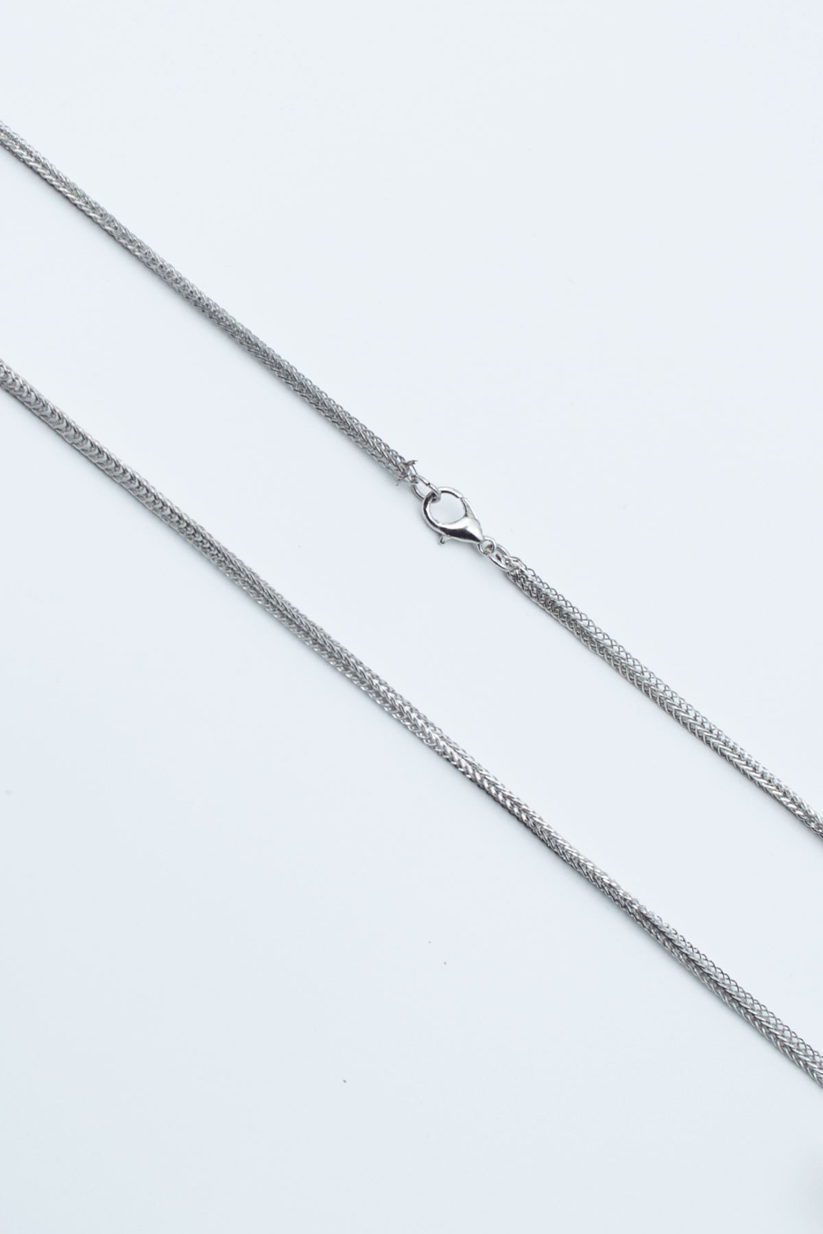 Tilki Kuyruğu Zincir Kolye - Gümüş ( Silver ) Renk